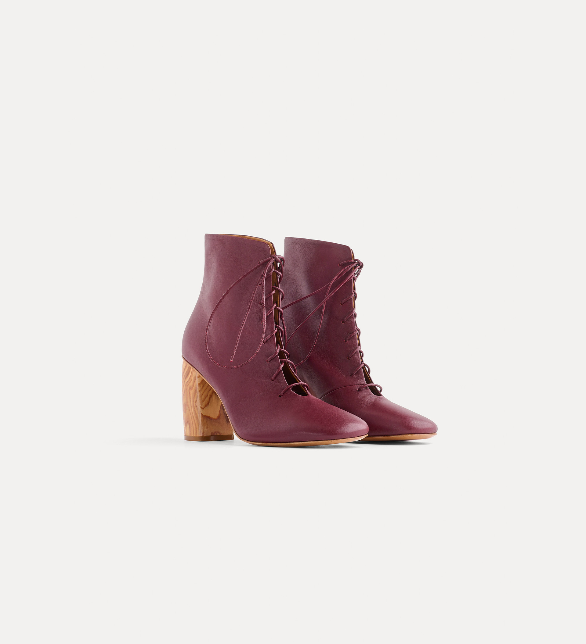 nappa ankle boot with laces | forte_forte
