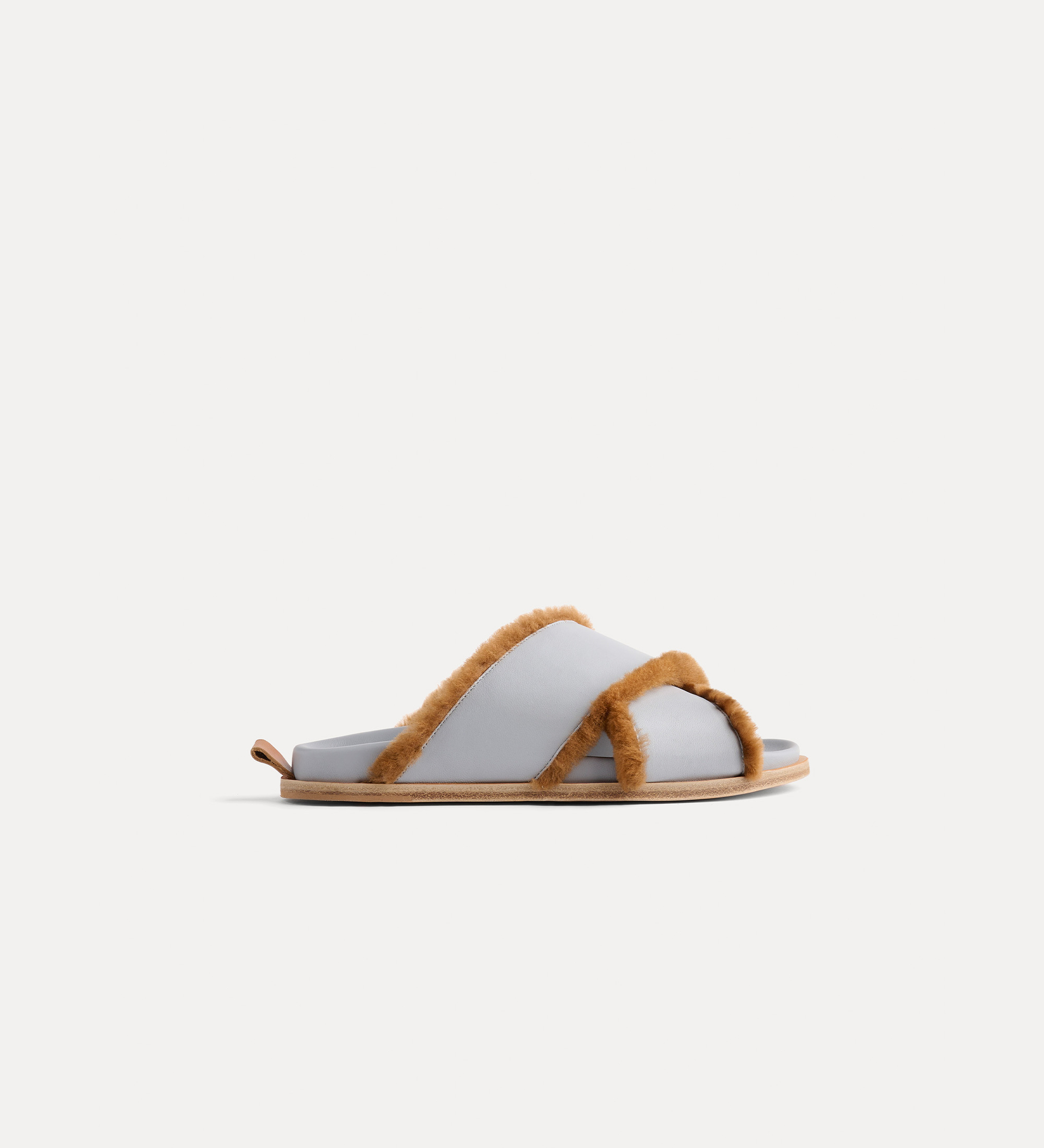 sandalo incrociato in nappa | forte_forte