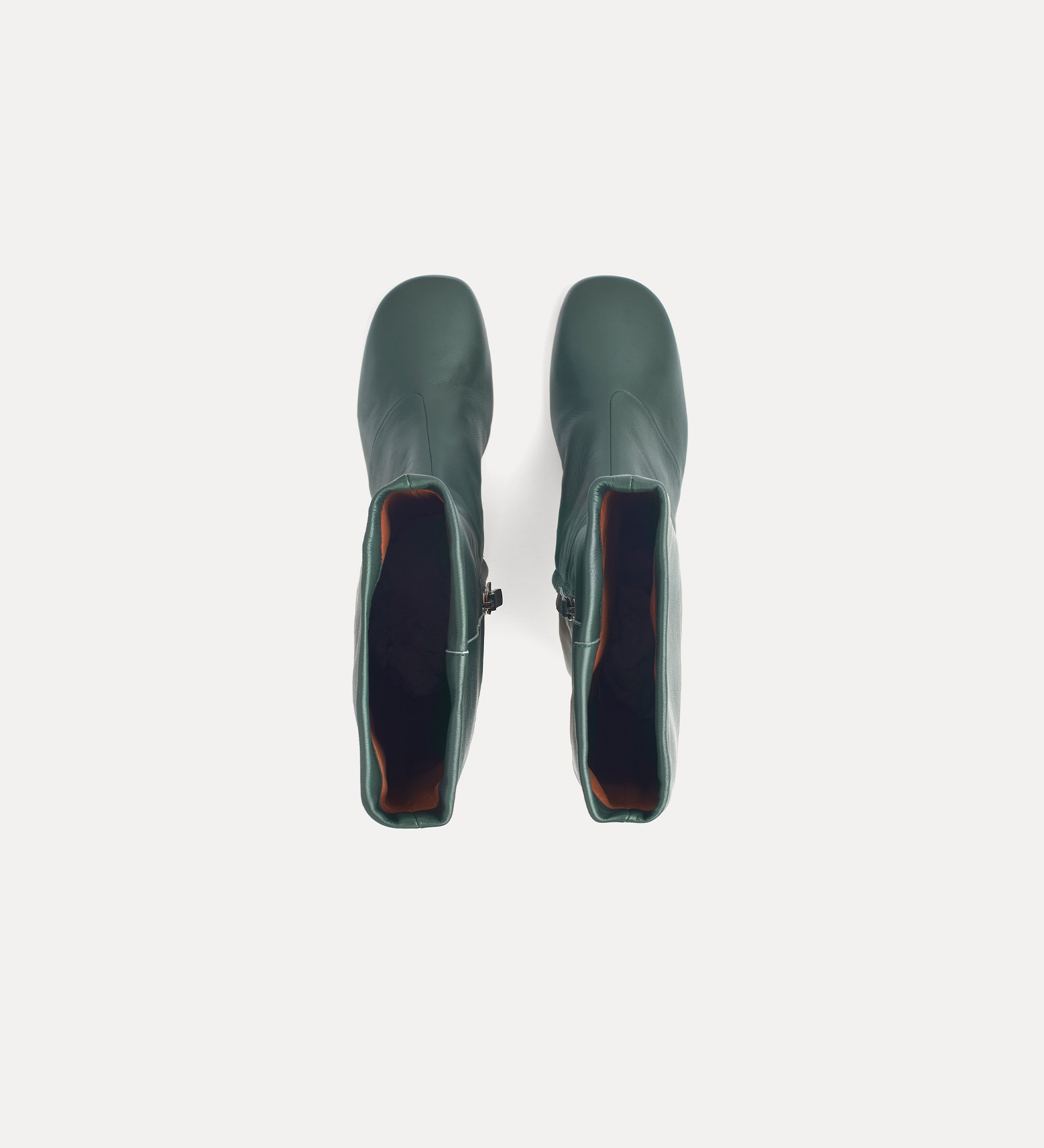 chic tall boot in nappa with a gold–tone heel | forte_forte