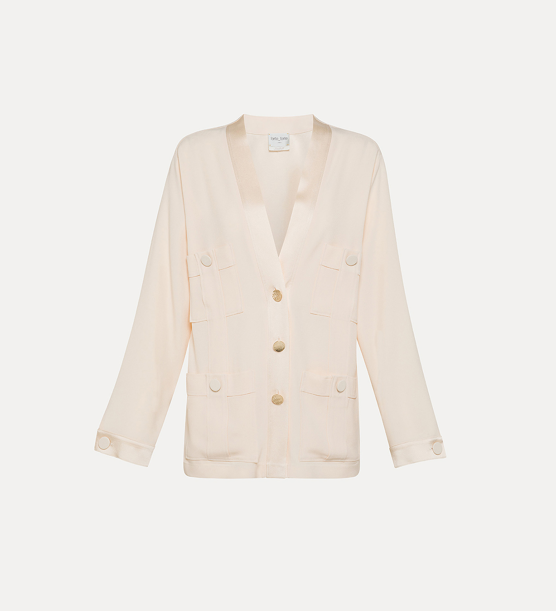 safari jacket in satin envers | forte_forte