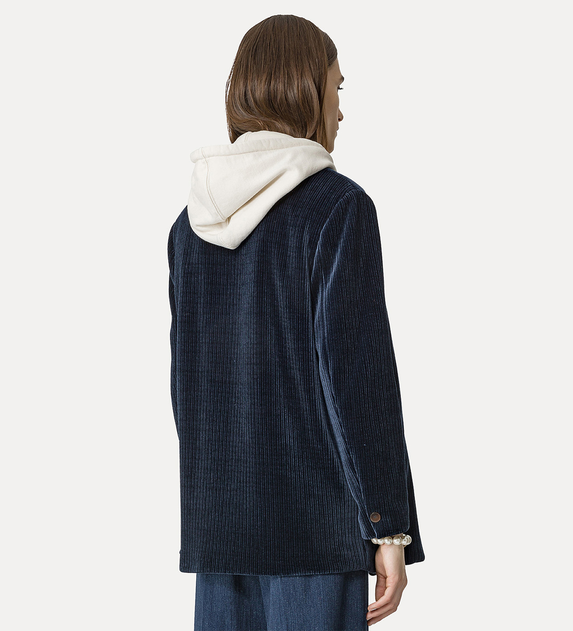 overjacket in corduroy–effect jersey | forte_forte