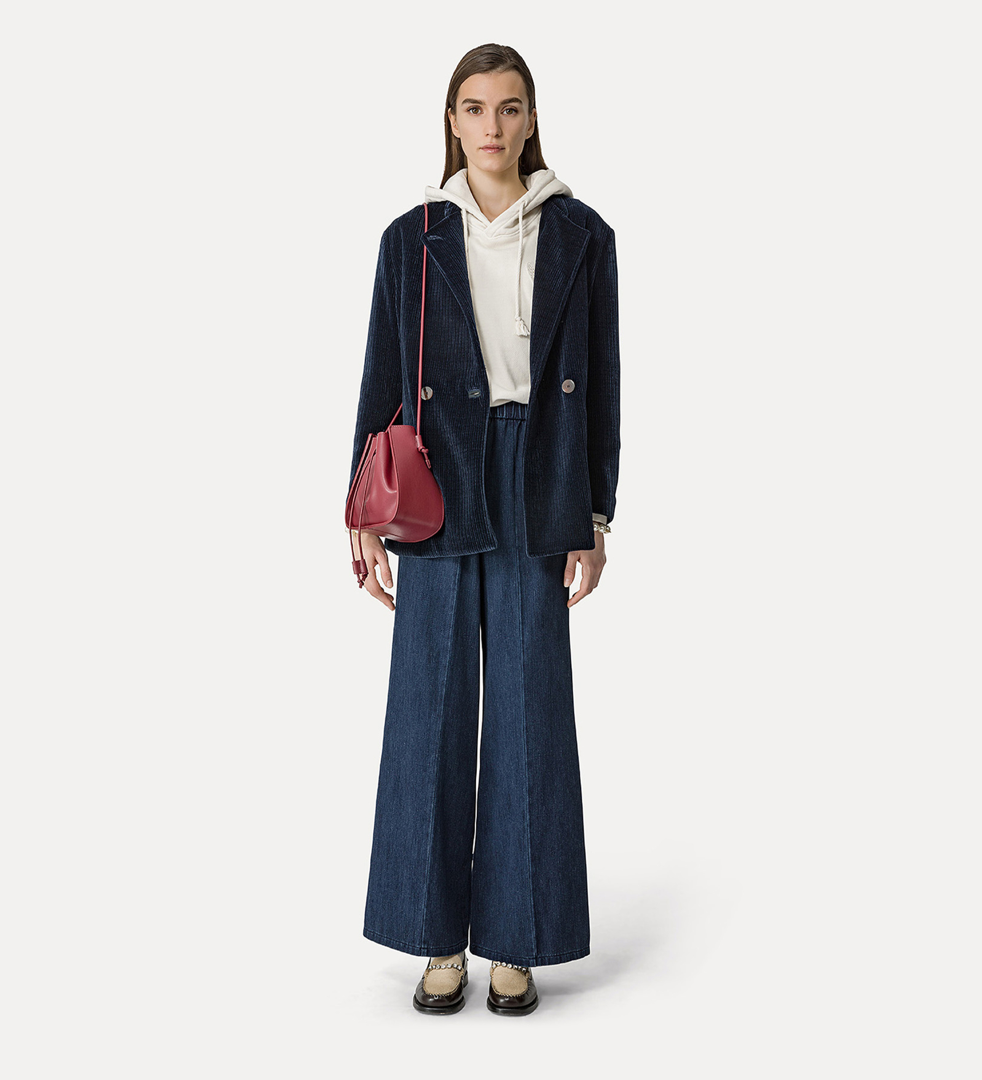 overjacket in corduroy–effect jersey | forte_forte