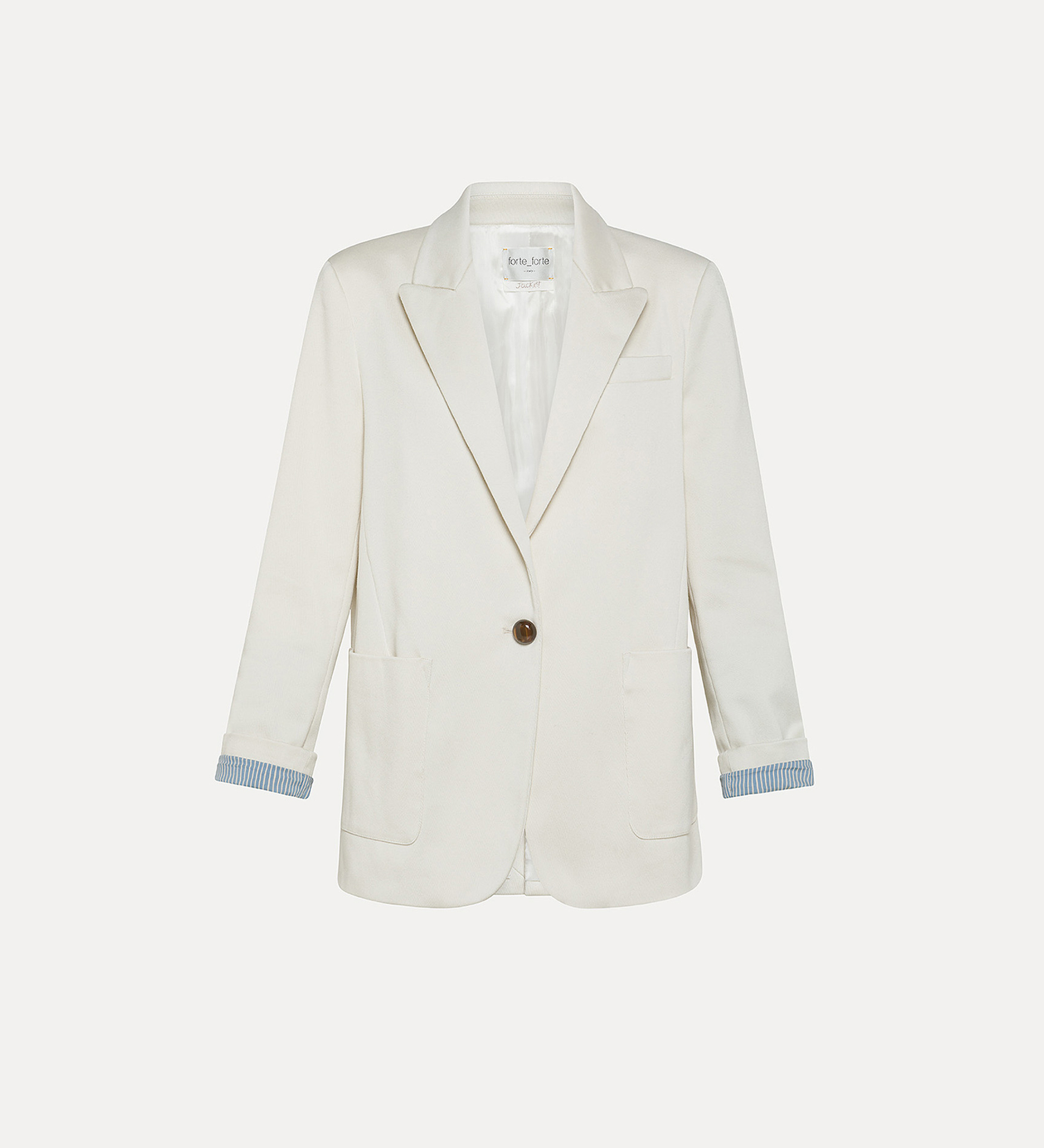 mannish jacket in cotton covert | forte_forte