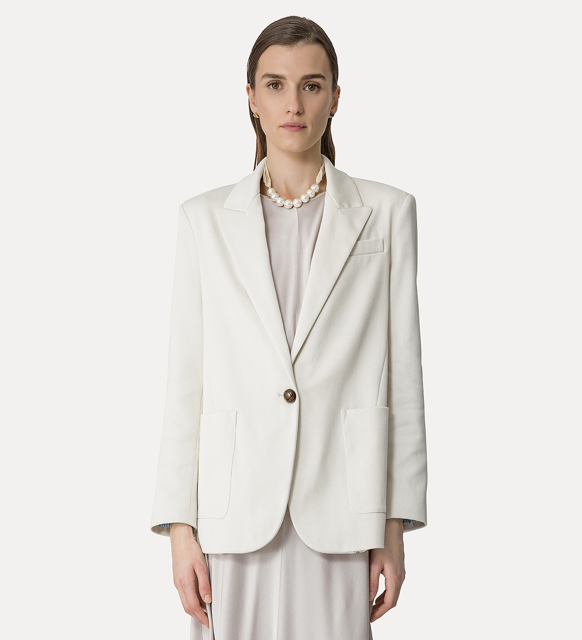 mannish jacket in cotton covert | forte_forte