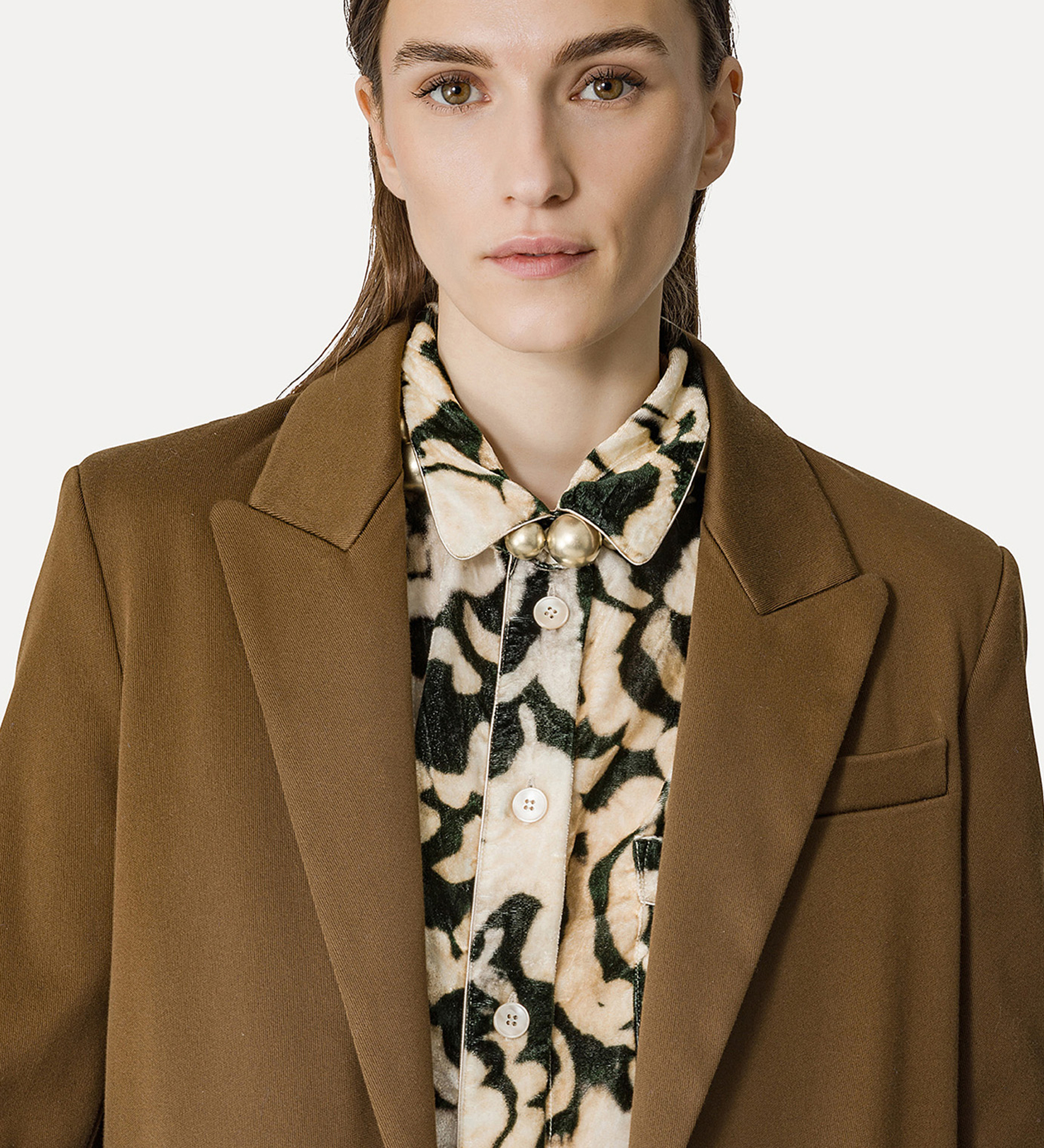 mannish jacket in cotton covert | forte_forte