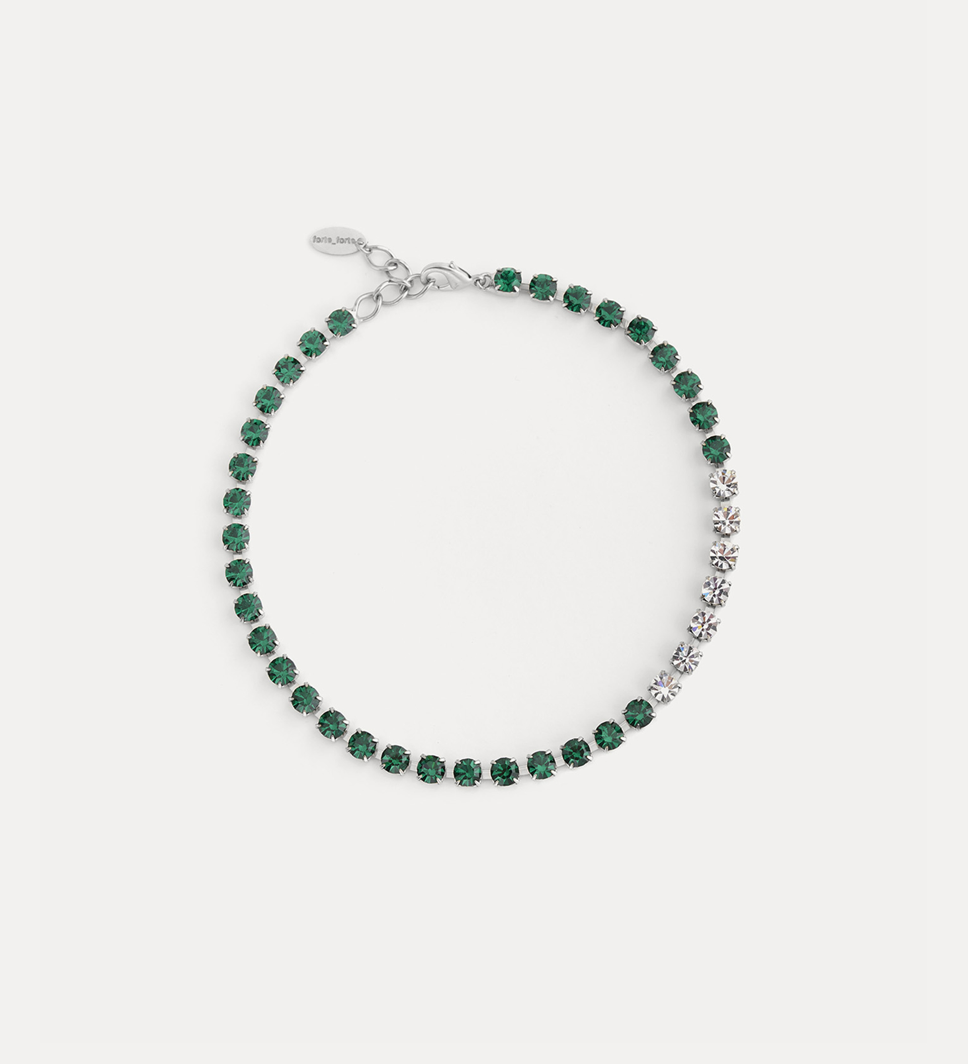 necklace with small two–tone crystals | forte_forte