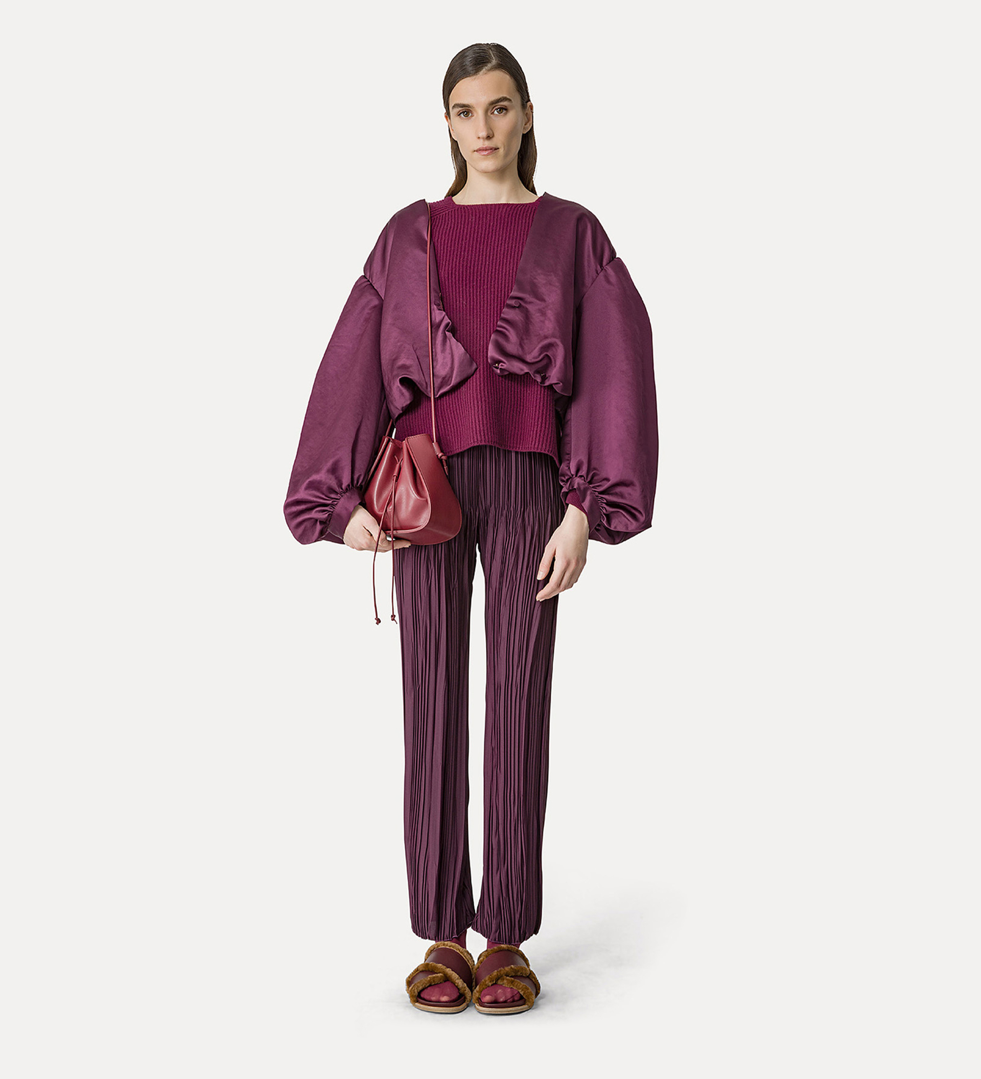 maglia half moon in cashmere e lana | forte_forte