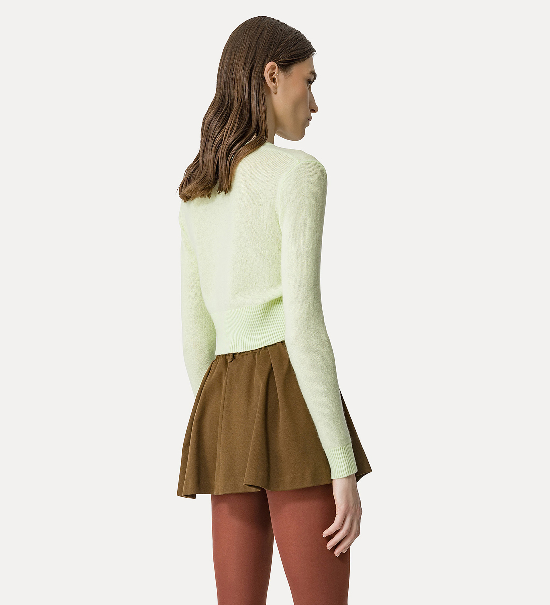 cardigan in garza di cashmere e lana | forte_forte