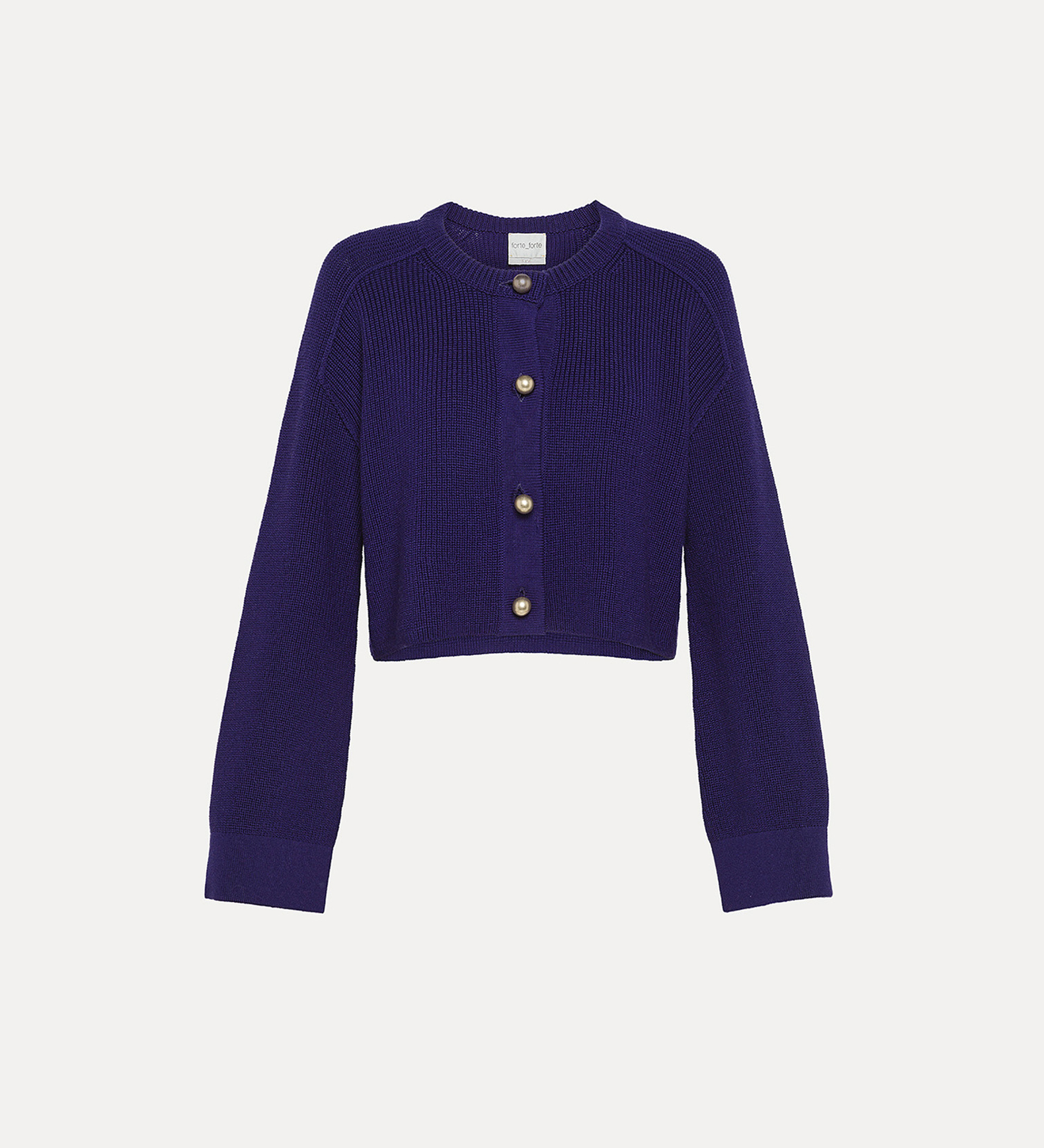 cardigan in lana merinos | forte_forte