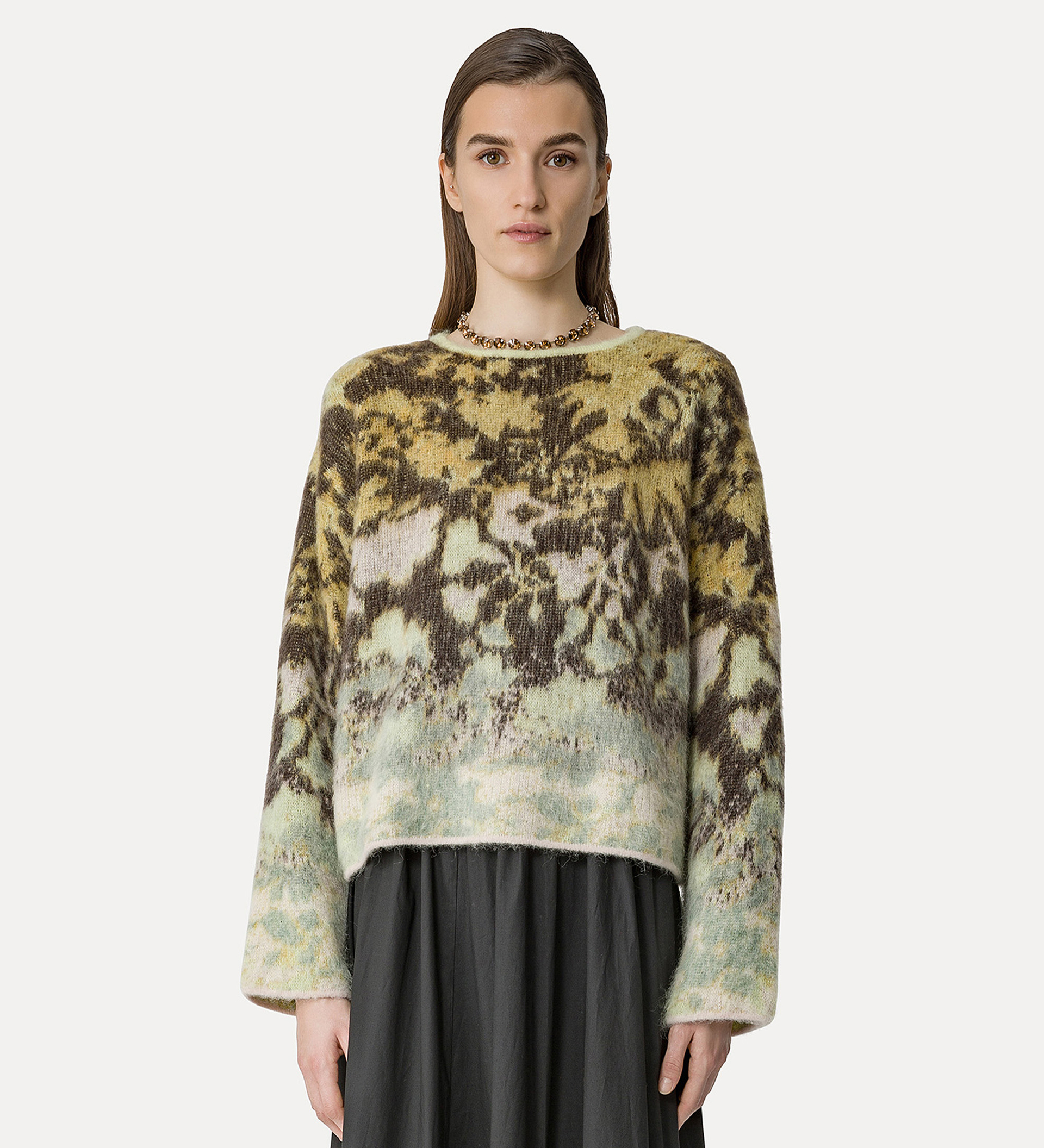maglia jacquard "bloom mist" | forte_forte