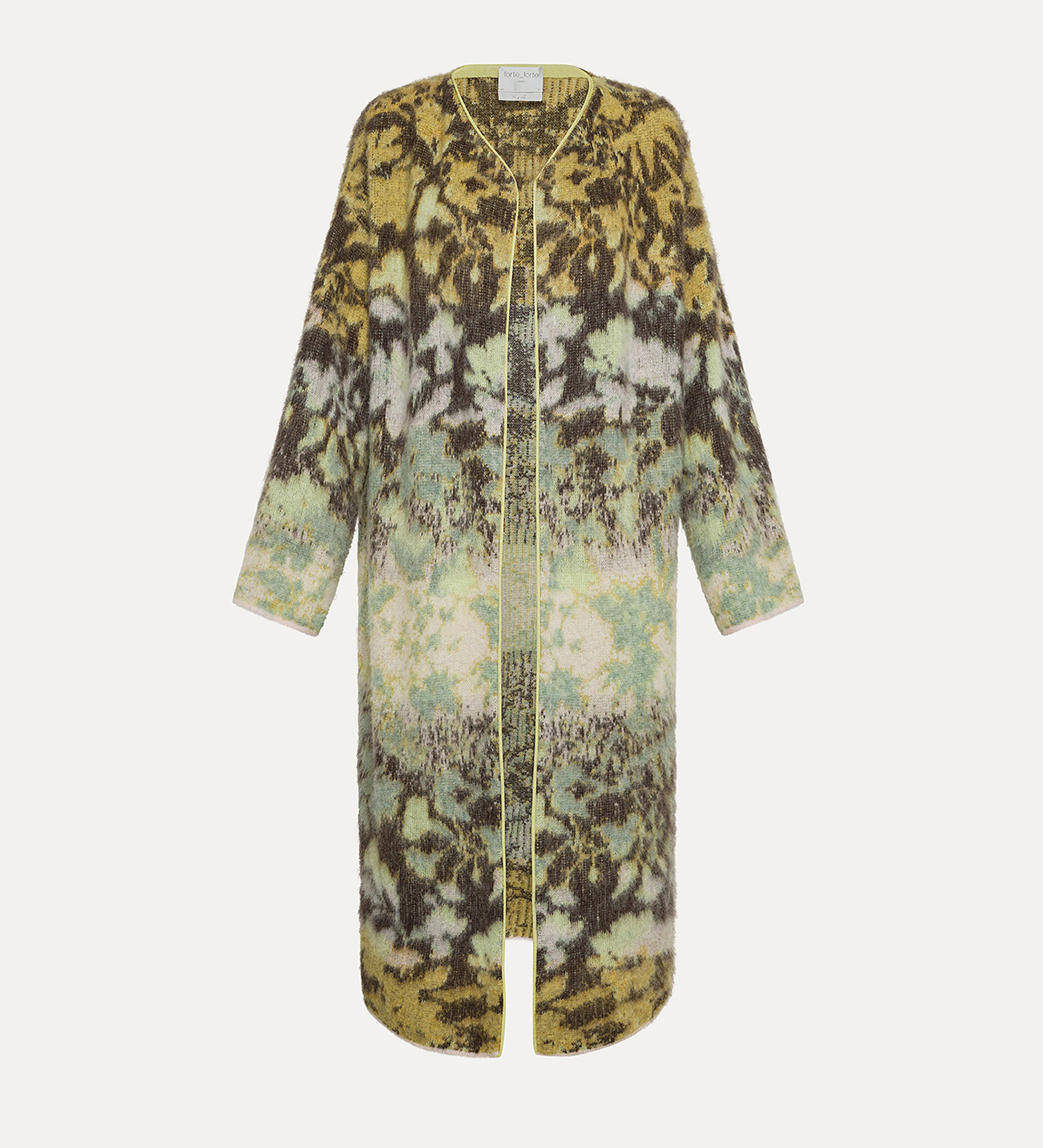 cappotto jacquard "bloom mist" | forte_forte