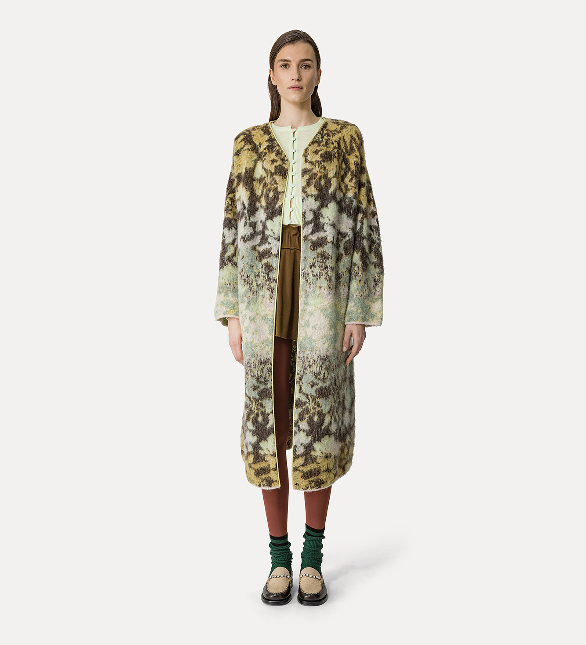 cappotto jacquard "bloom mist" | forte_forte