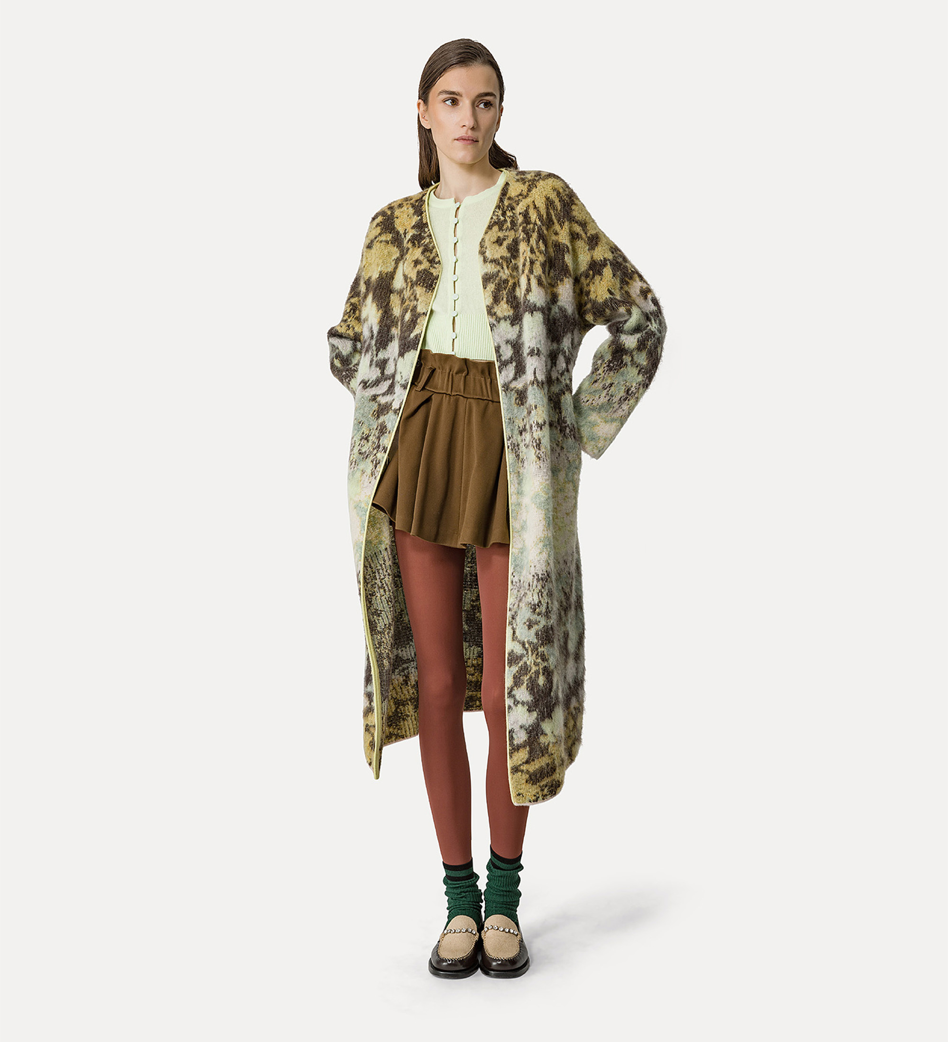 cappotto jacquard "bloom mist" | forte_forte