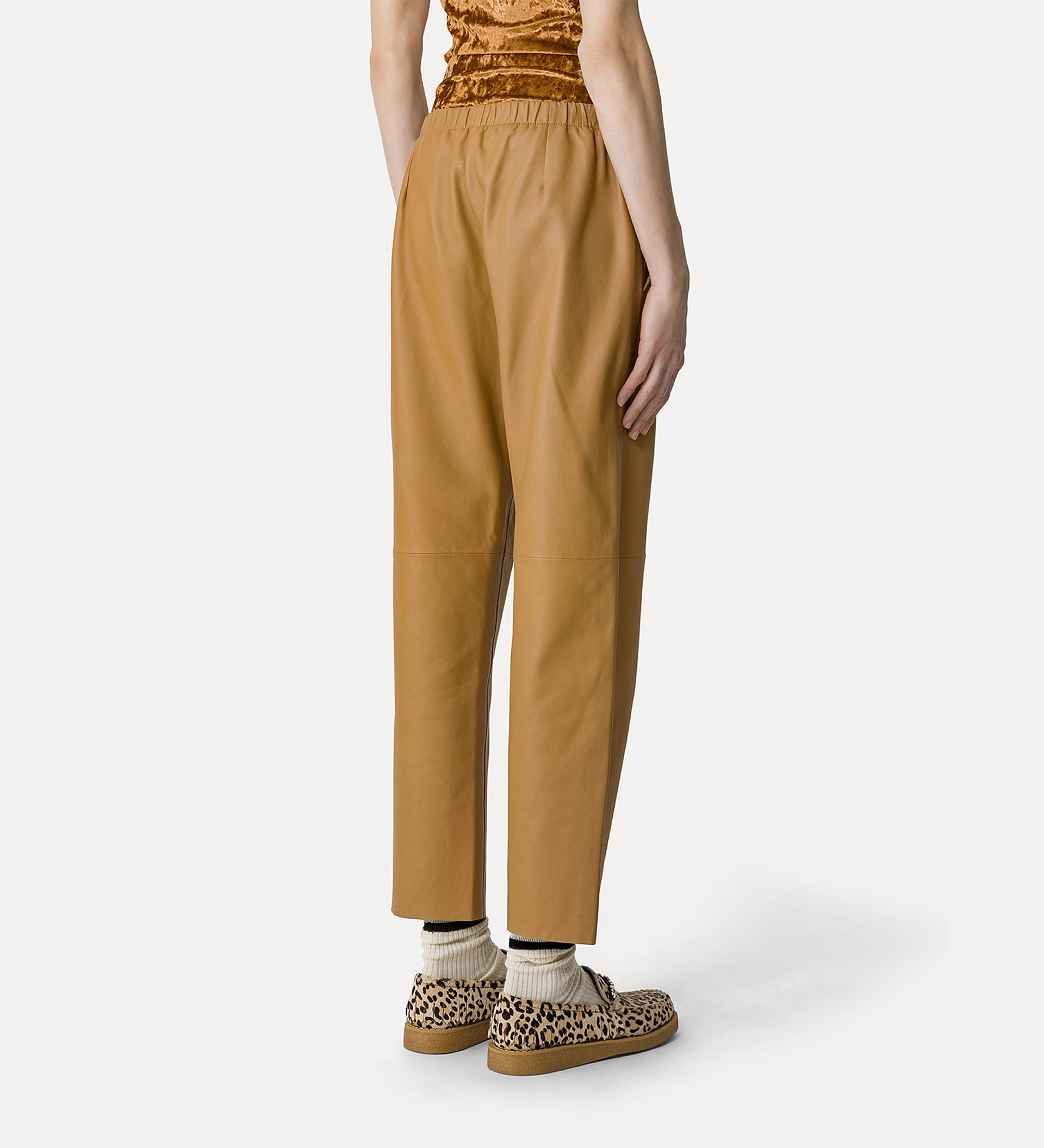 pantalone jogger in nappa | forte_forte