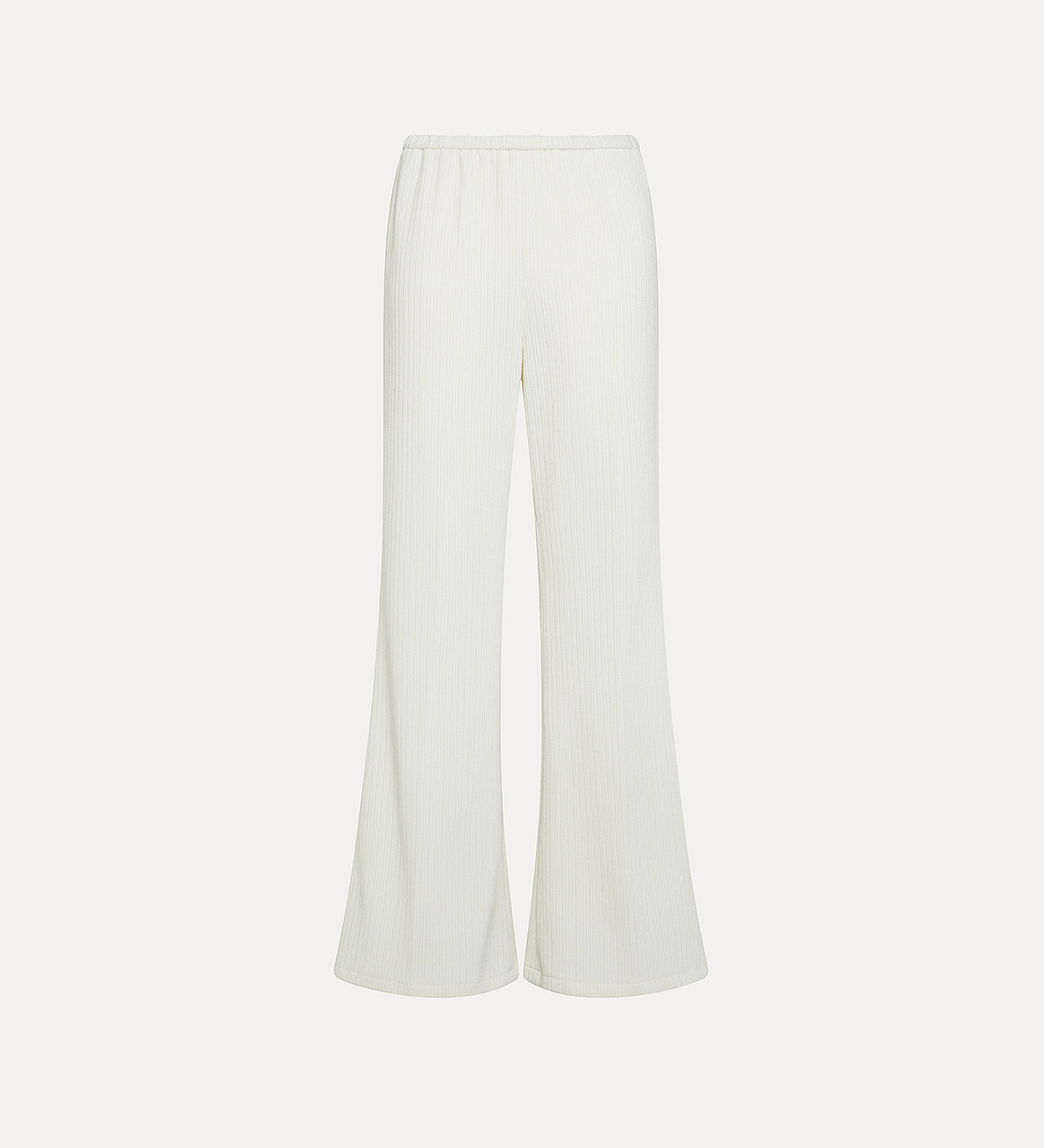 flared trousers in corduroy–effect jersey | forte_forte