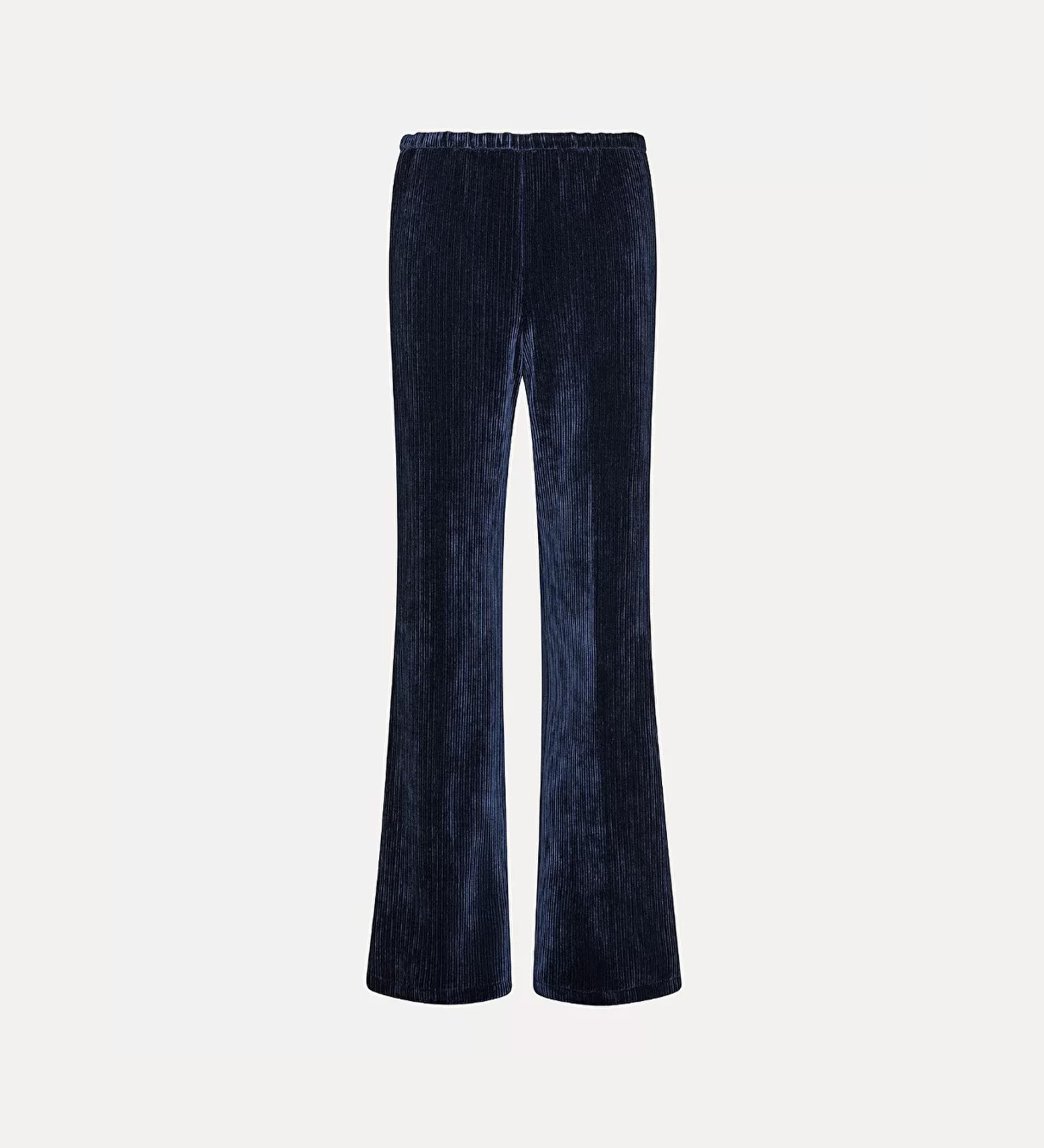 pantalone flared in jersey effetto velluto | forte_forte