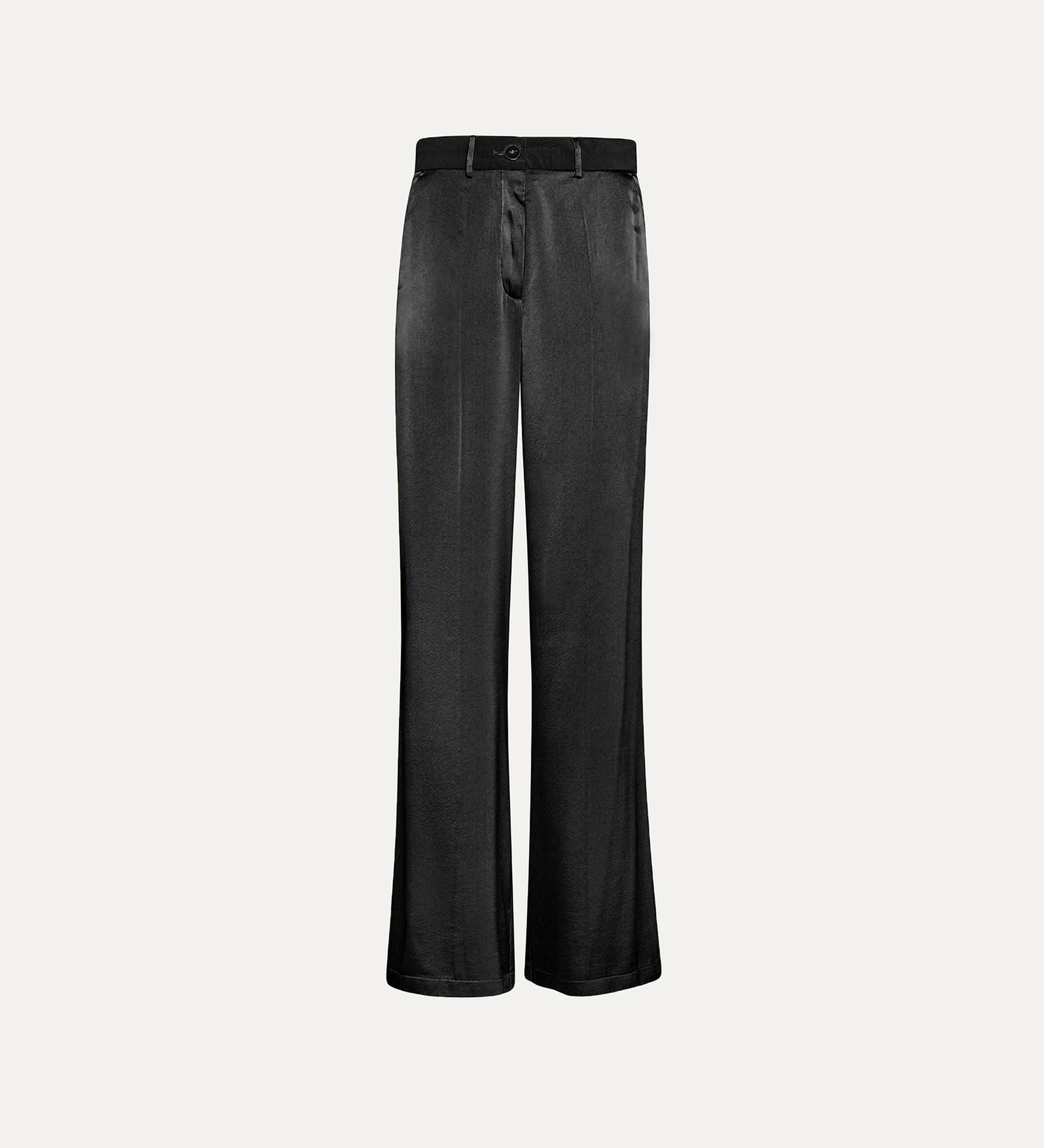 pantalone sartoriale in raso di seta stretch | forte_forte