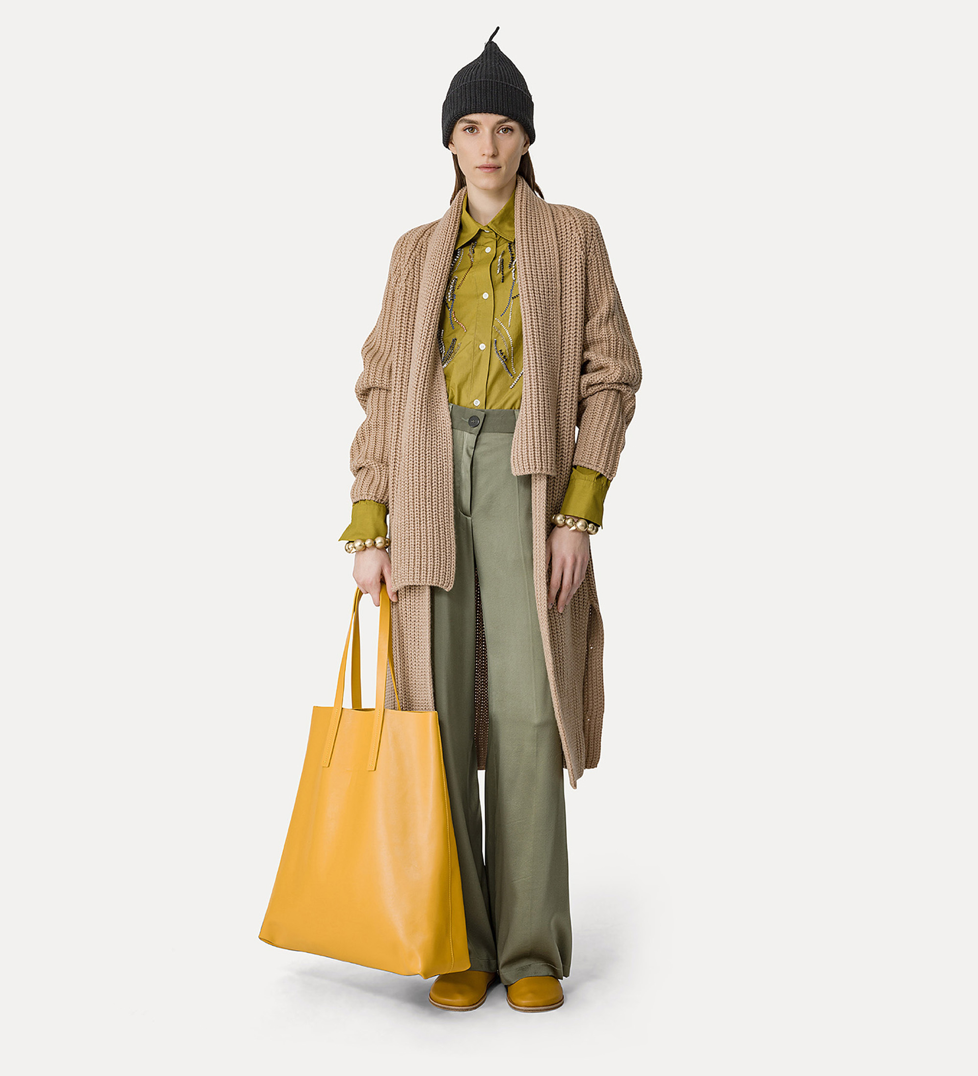 tailored trousers in stretch silk satin | forte_forte