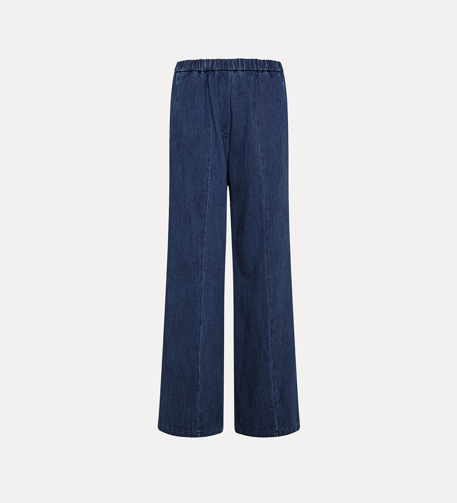 pantalone palazzo in denim | forte_forte