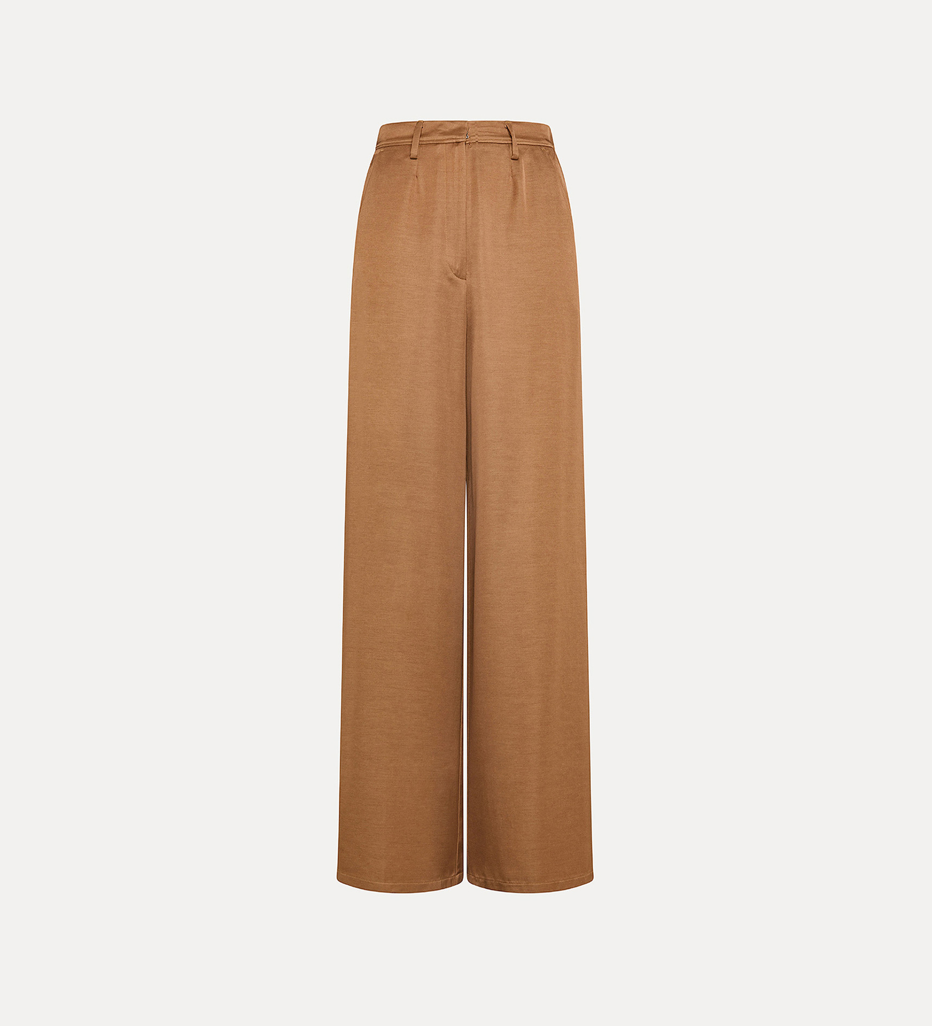 palazzo pants in wool and viscose faille | forte_forte