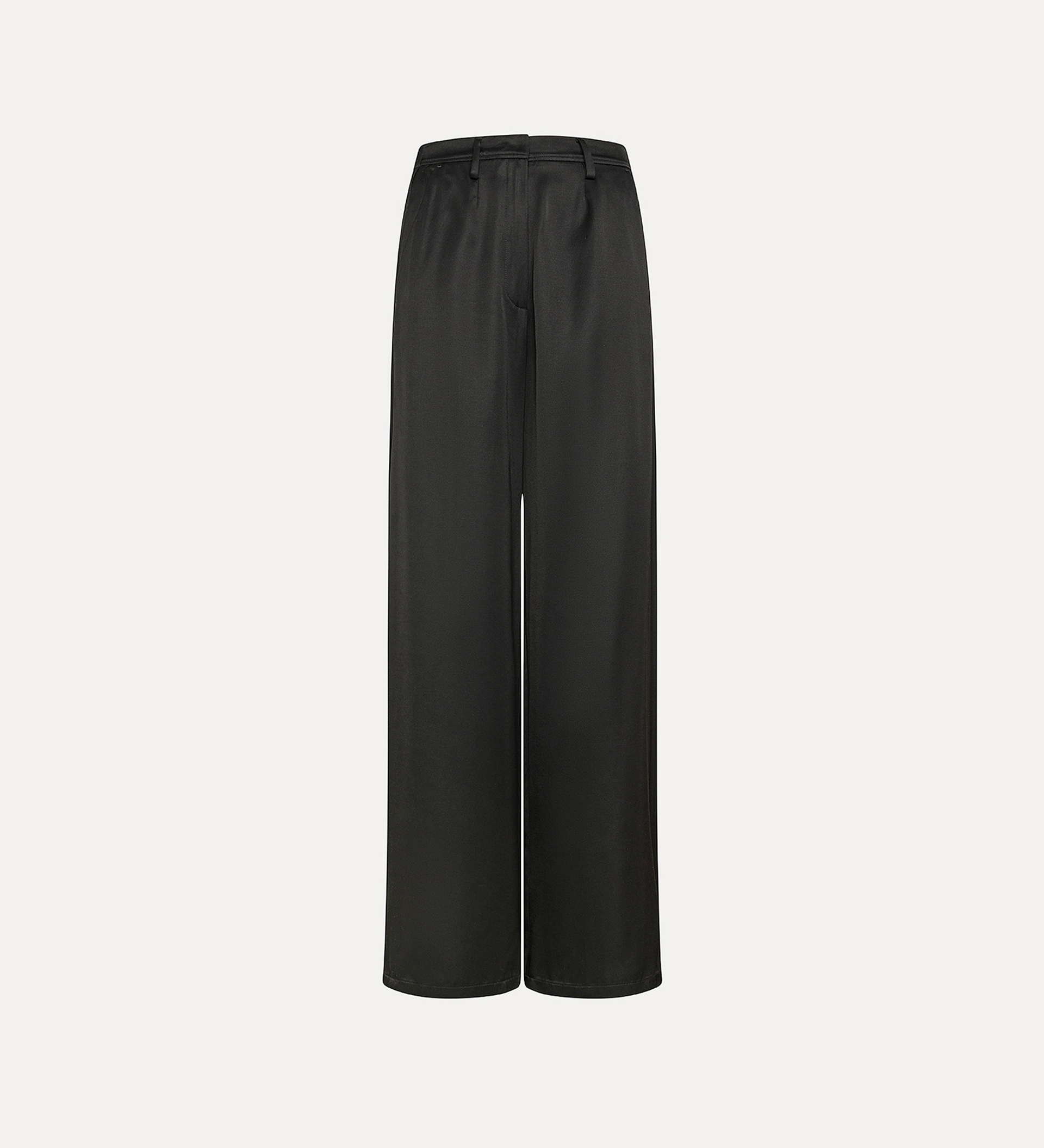 palazzo pants in wool and viscose faille | forte_forte