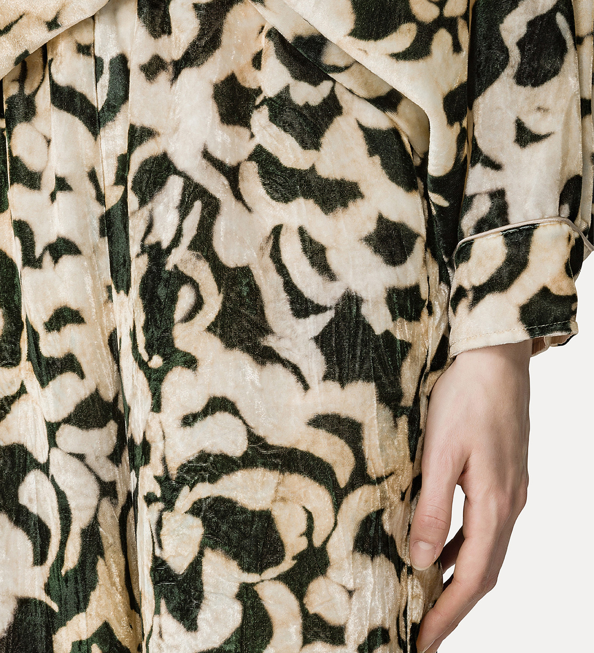 velvet "rose alchemy" flared trousers | forte_forte