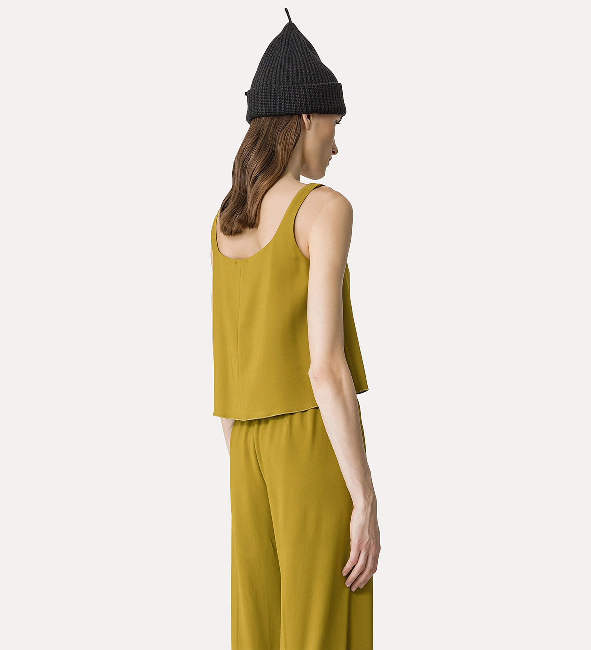 trapeze top in stretch crêpe cady | forte_forte