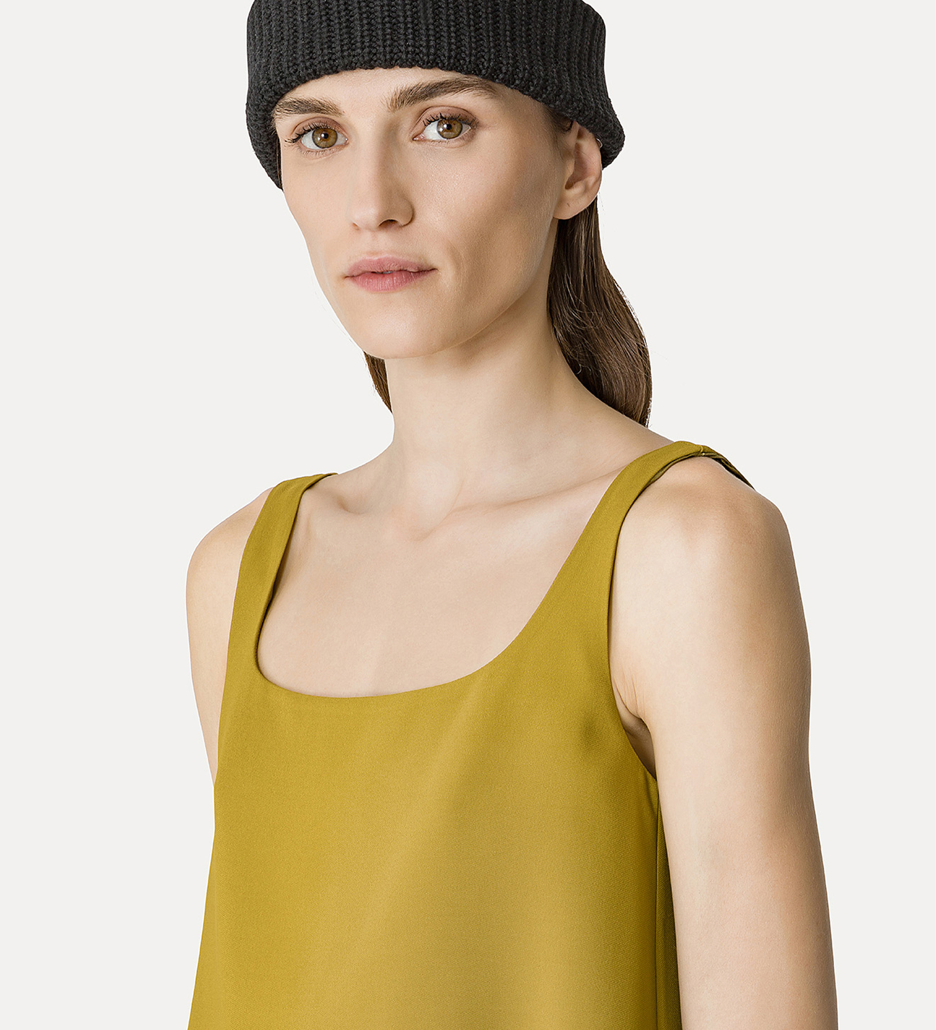 trapeze top in stretch crêpe cady | forte_forte
