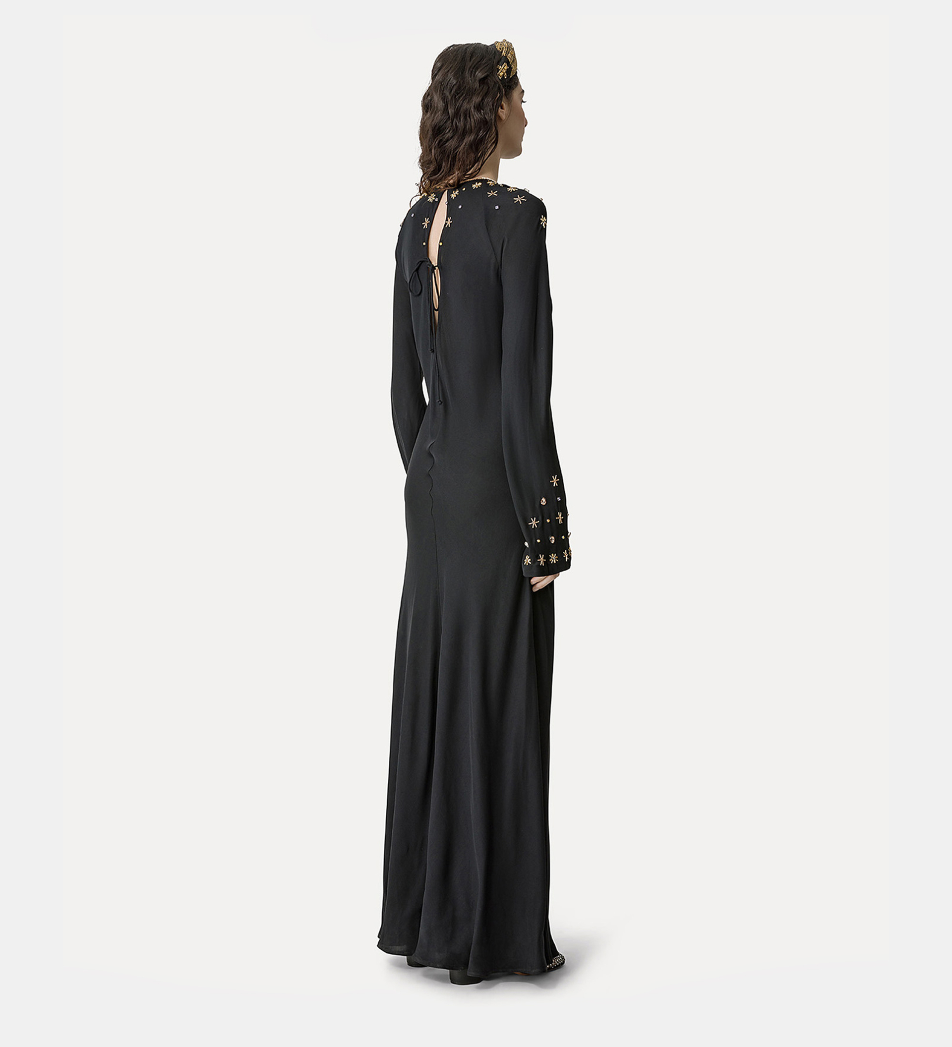 “the stars of bali” dress in viscose georgette | forte_forte