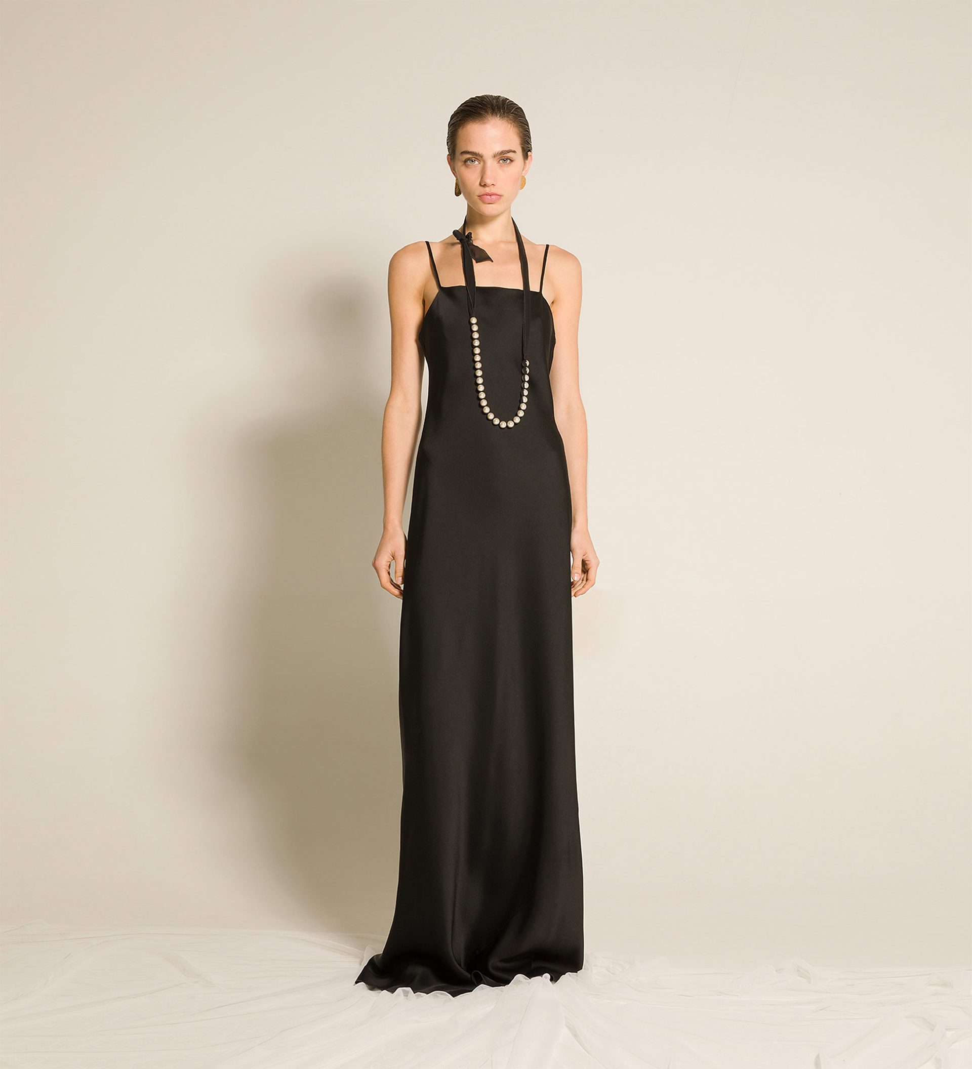 slip dress in enver satin | forte_forte