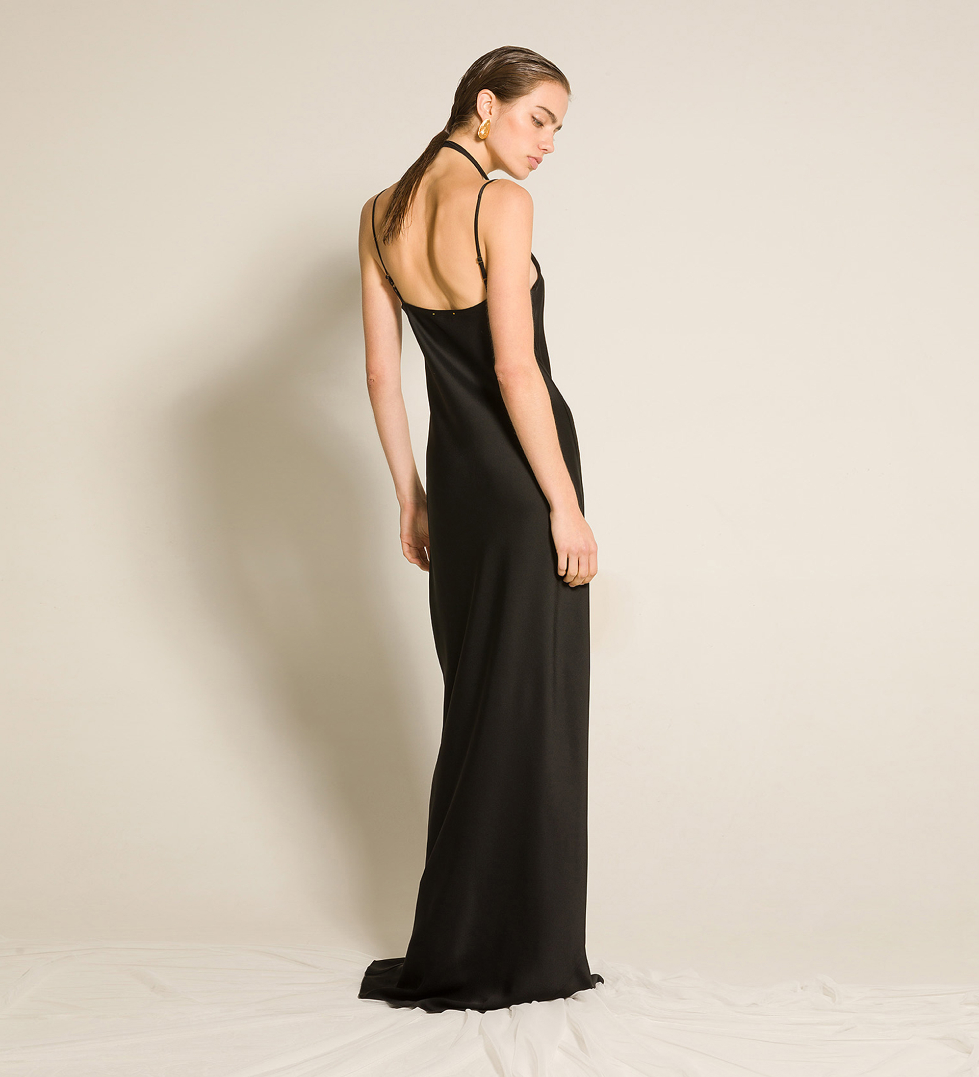 slip dress in enver satin | forte_forte