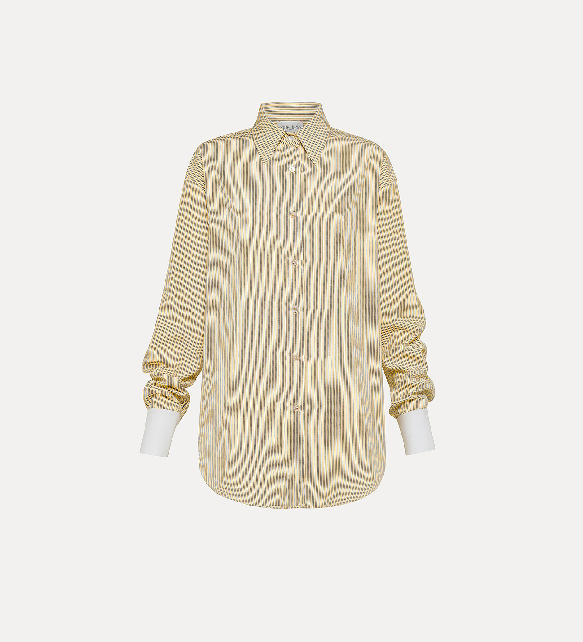 mannish shirt in striped oxford–weave cotton | forte_forte