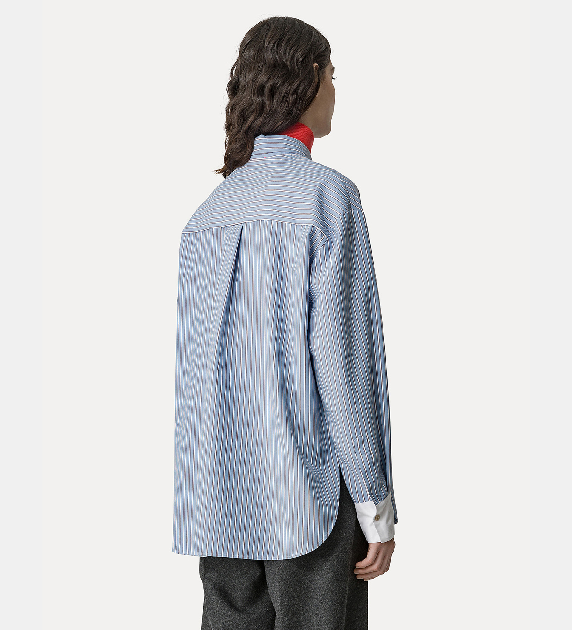 mannish shirt in striped oxford–weave cotton | forte_forte