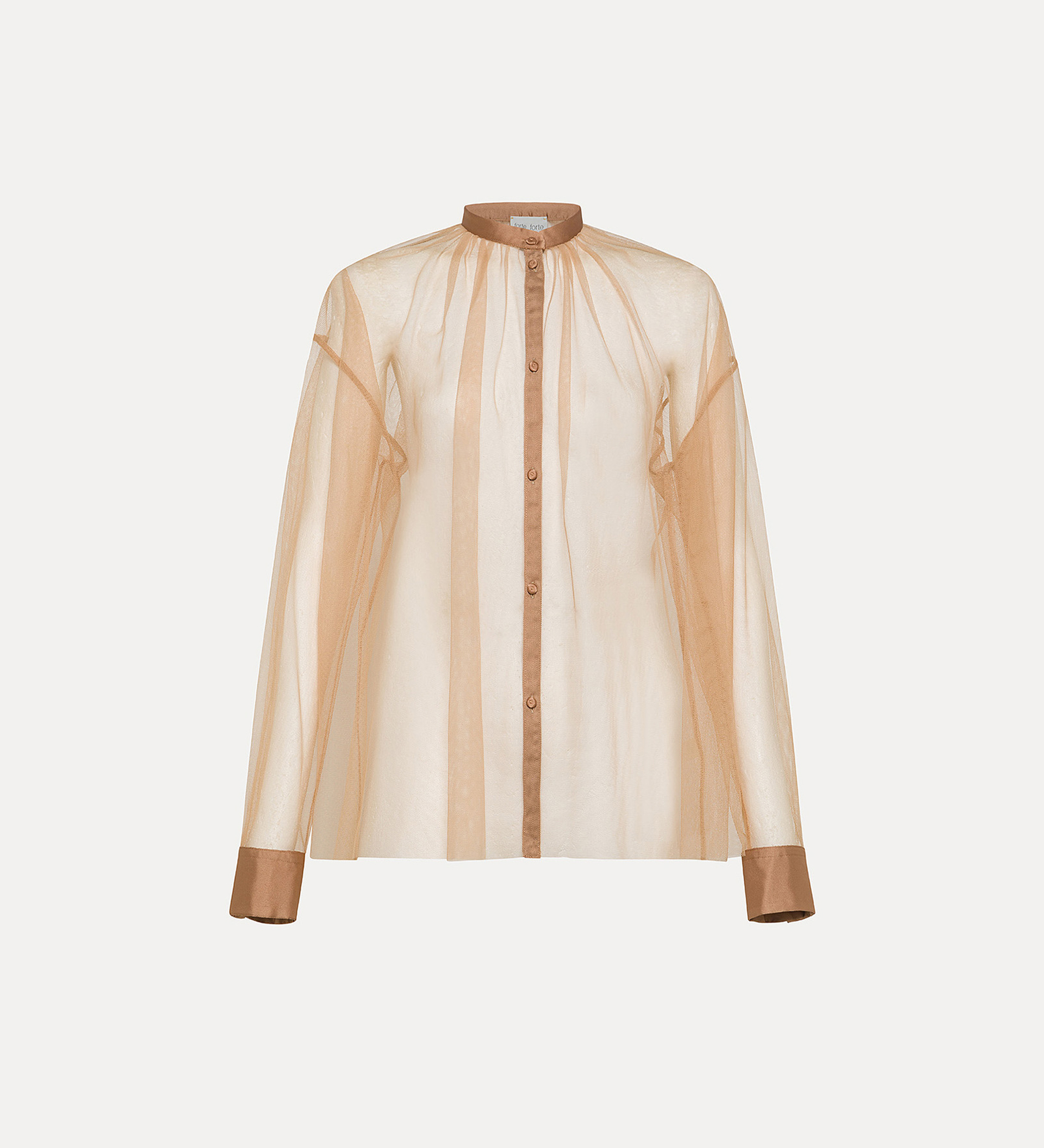 bohemian shirt in tulle | forte_forte