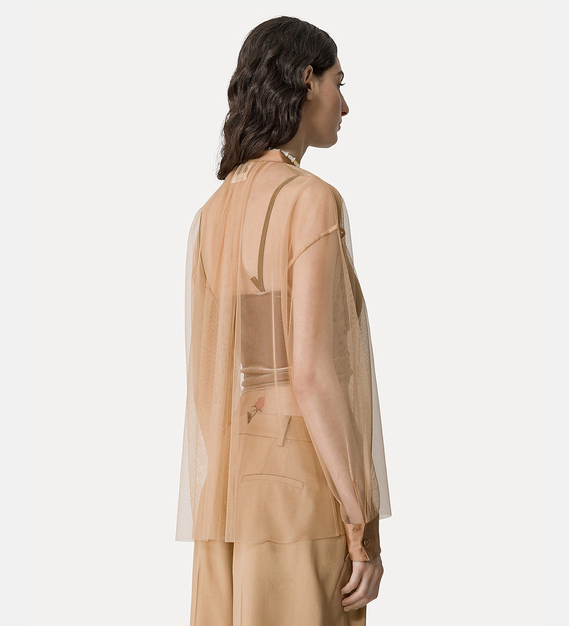 bohemian shirt in tulle | forte_forte