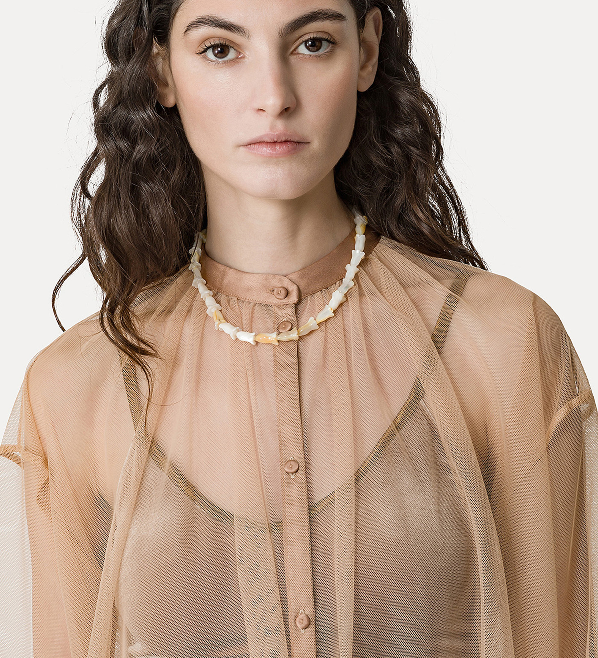 bohemian shirt in tulle | forte_forte