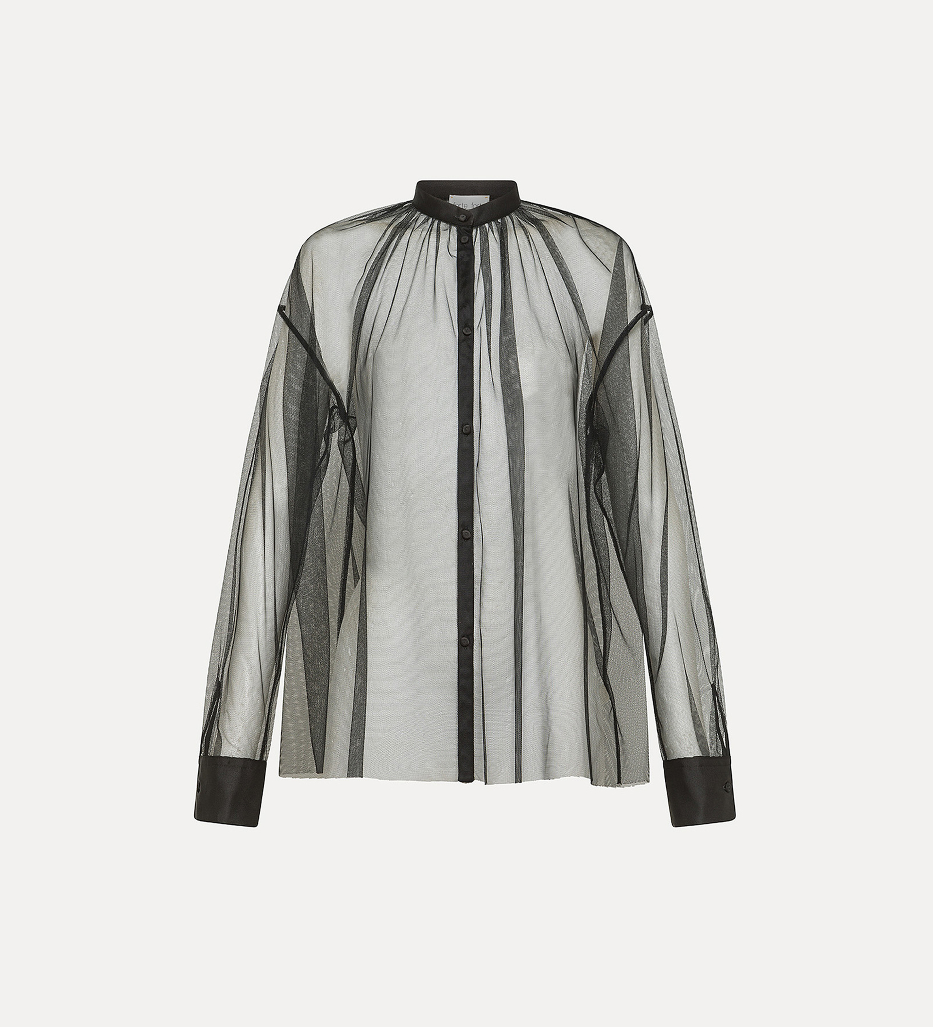 bohemian shirt in tulle | forte_forte