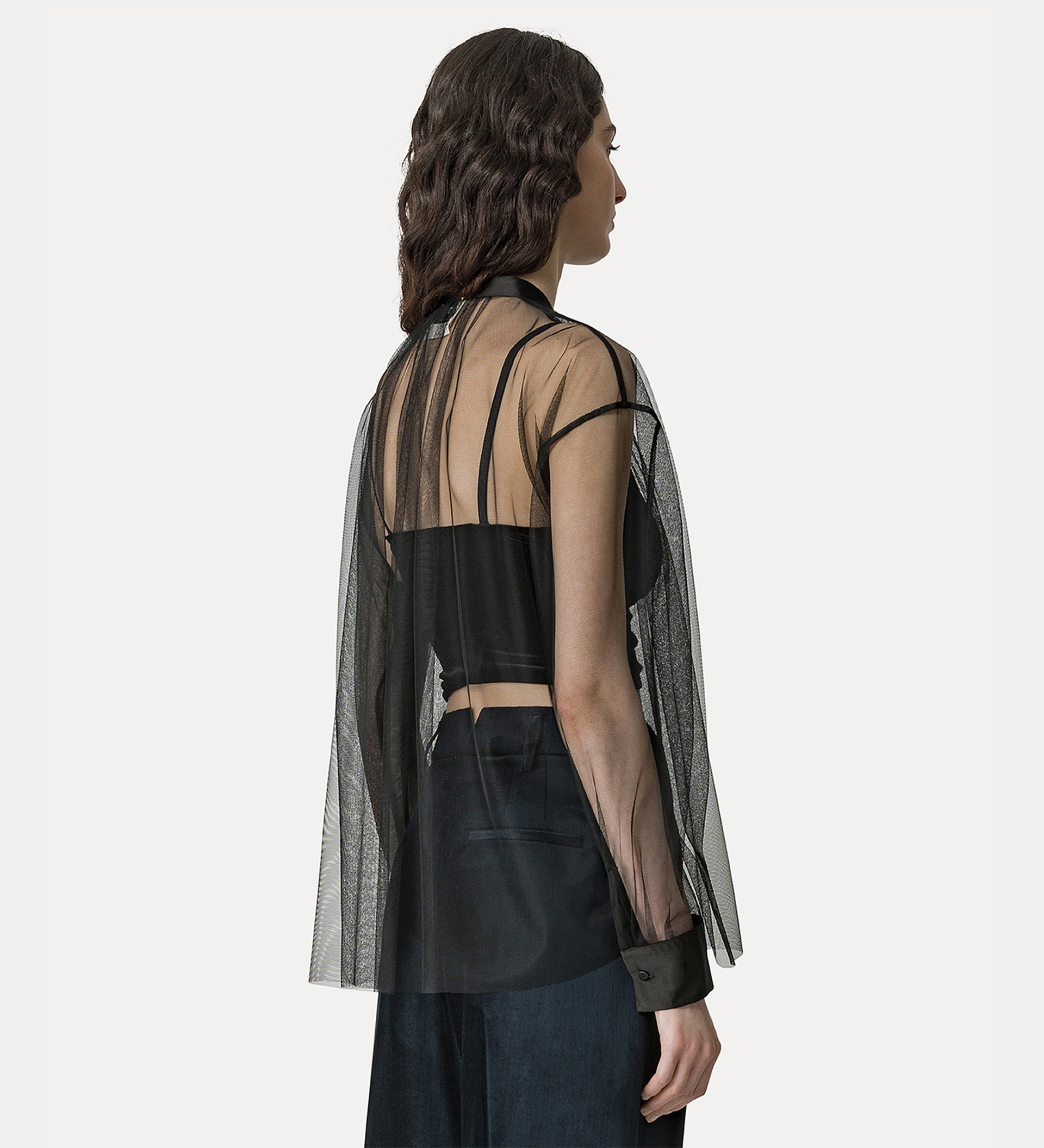 bohemian shirt in tulle | forte_forte
