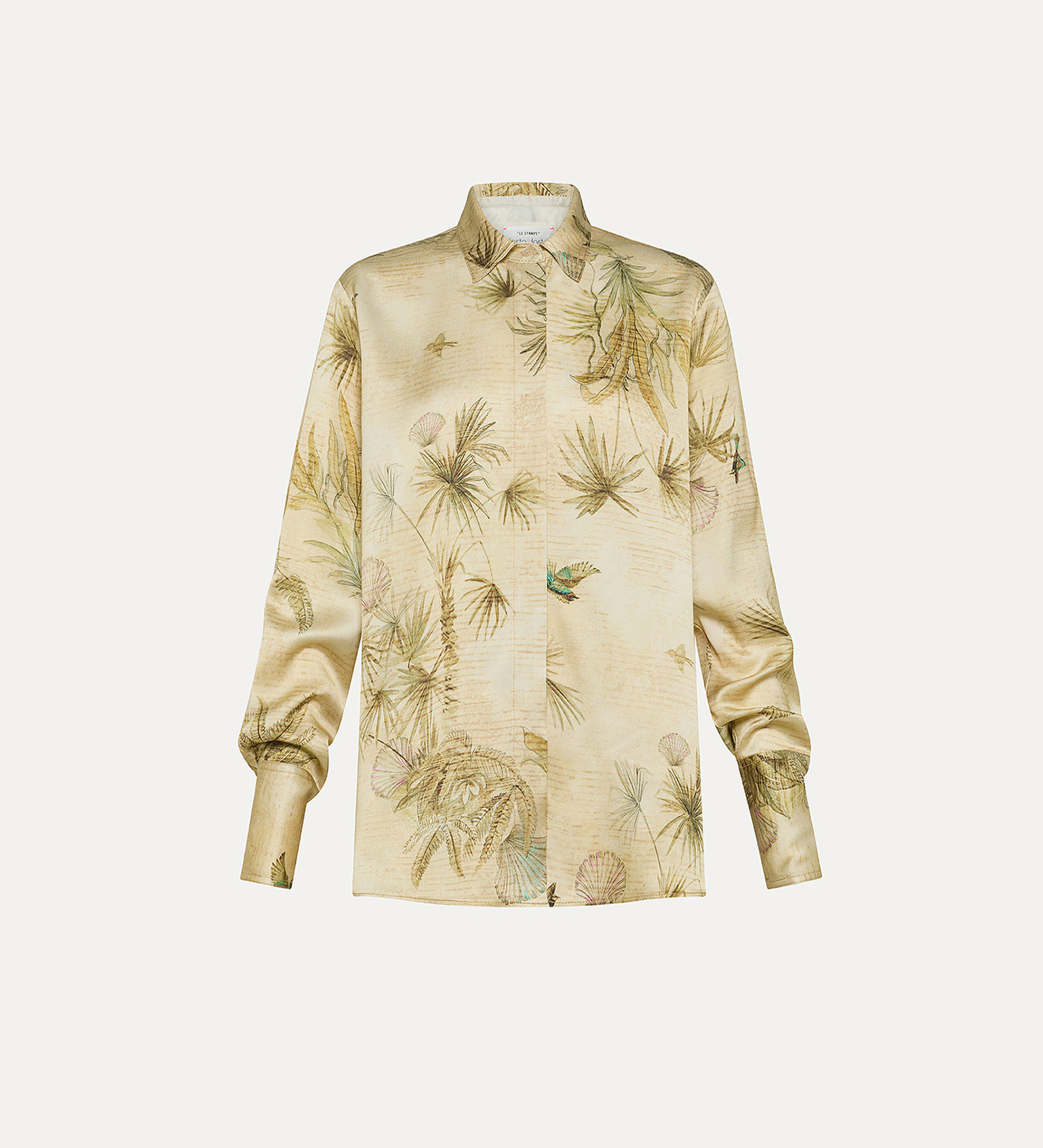 “the sacred forest” shirt in satin envers | forte_forte