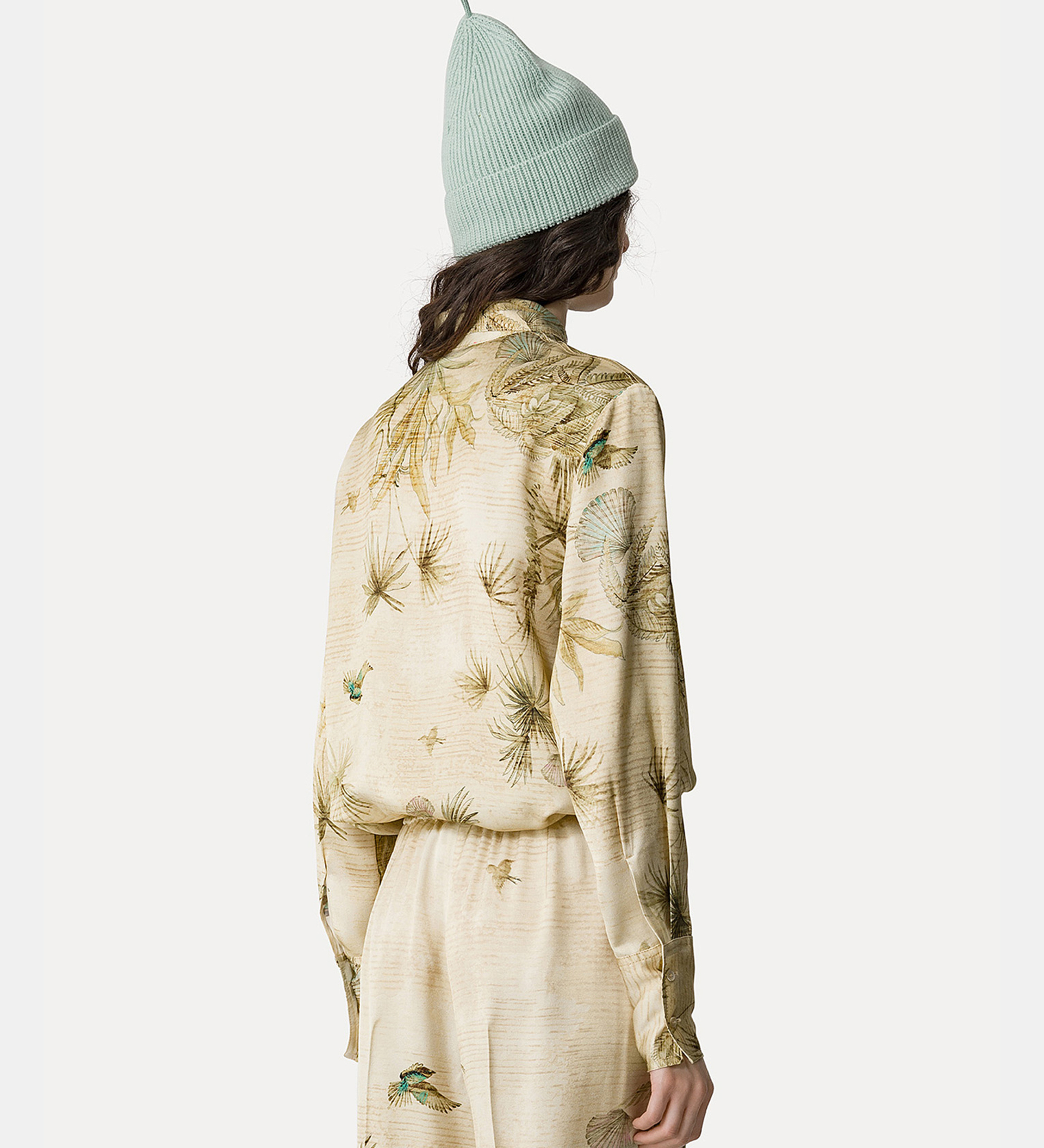 “the sacred forest” shirt in satin envers | forte_forte
