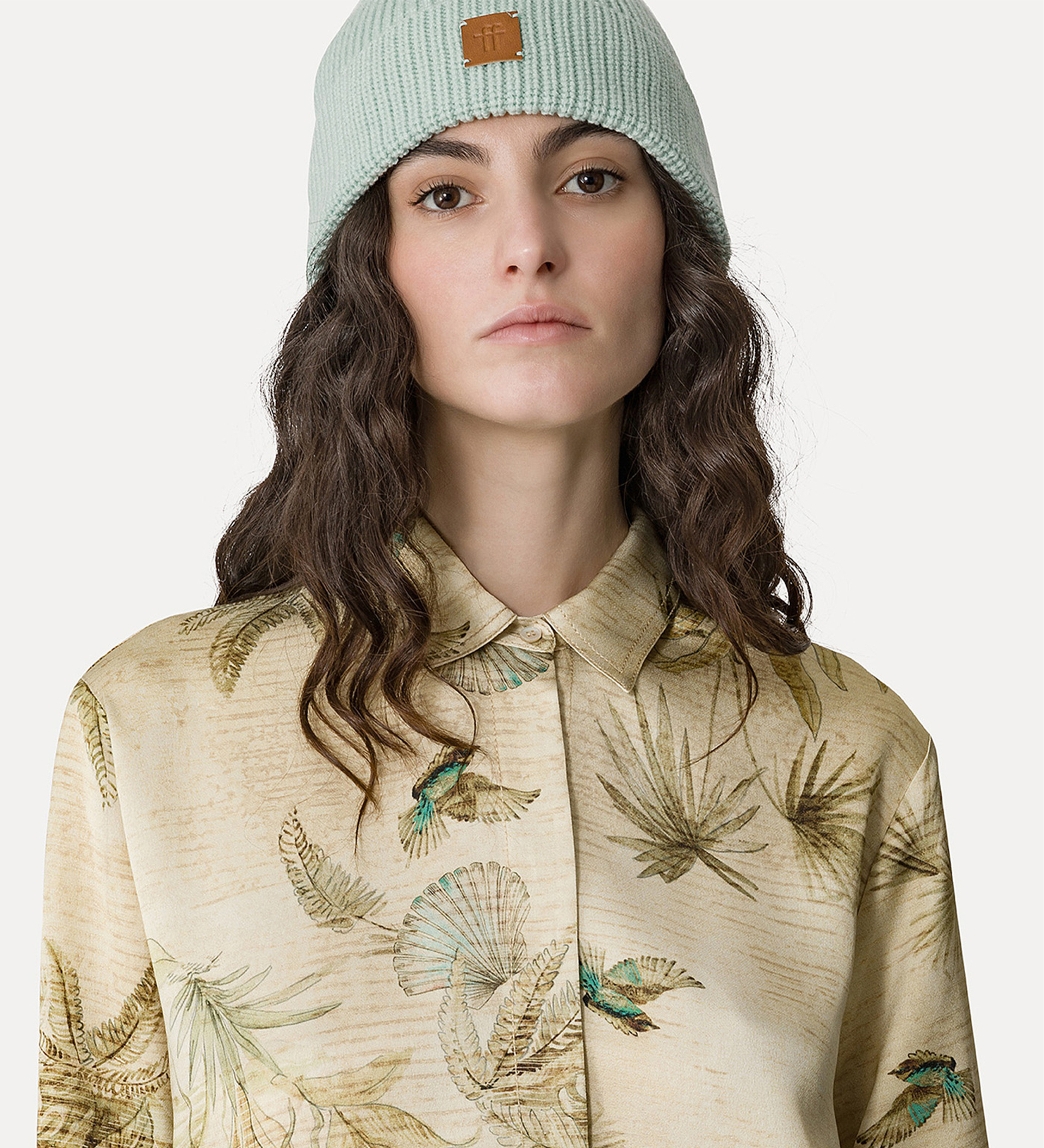 “the sacred forest” shirt in satin envers | forte_forte
