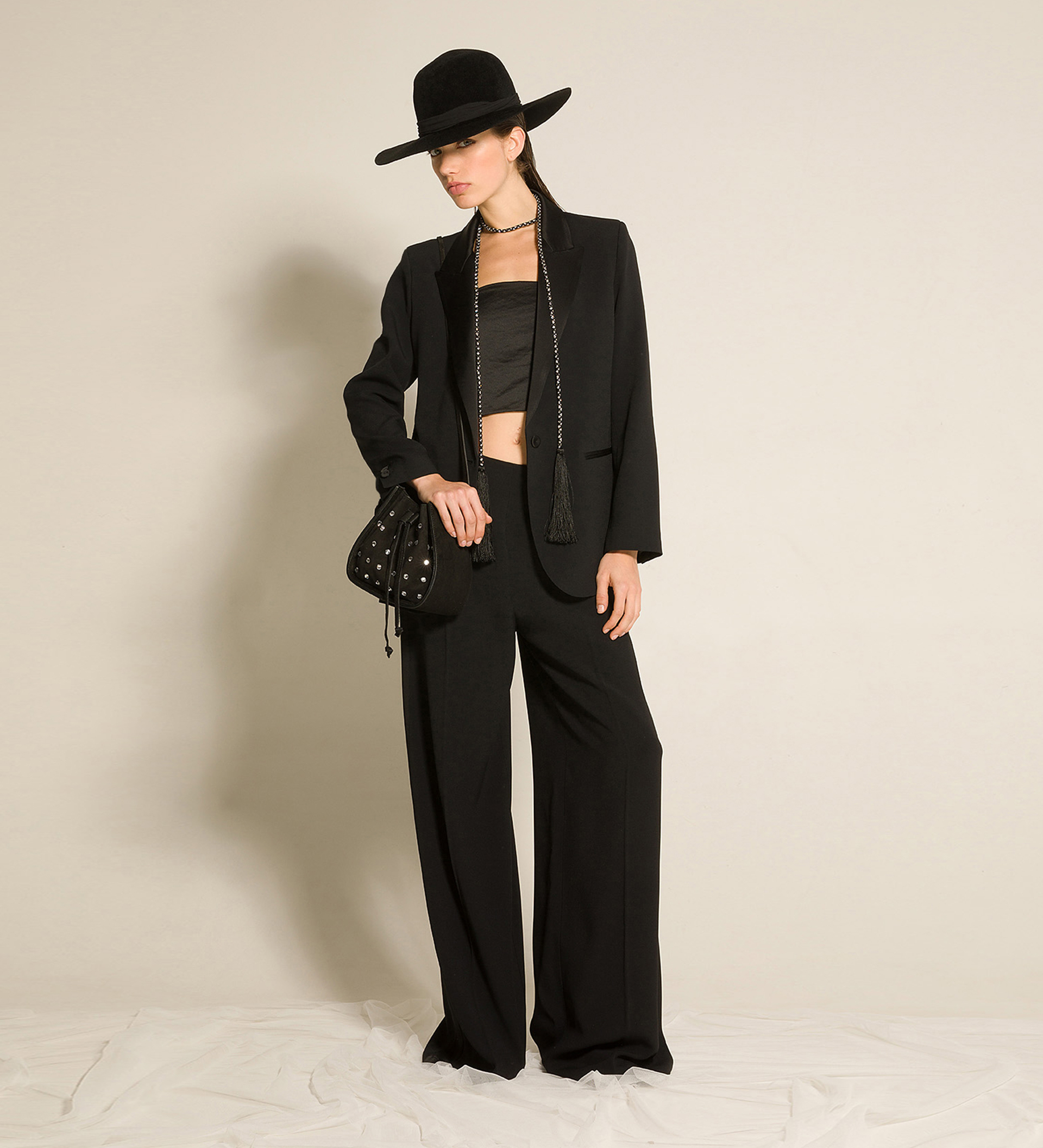 pantalon gaucho en velours | forte_forte