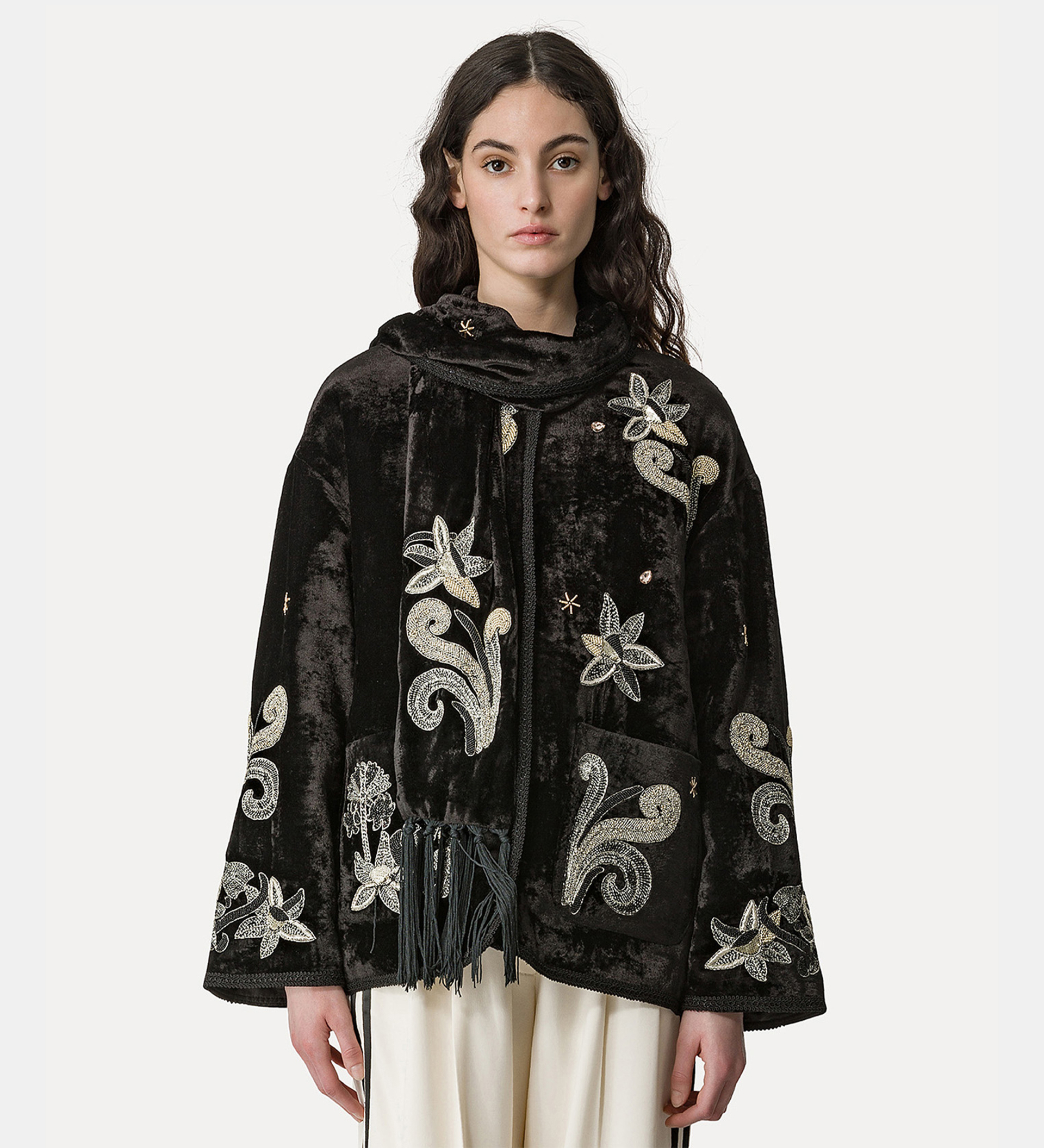 “frangipane gardens” velvet jacket | forte_forte