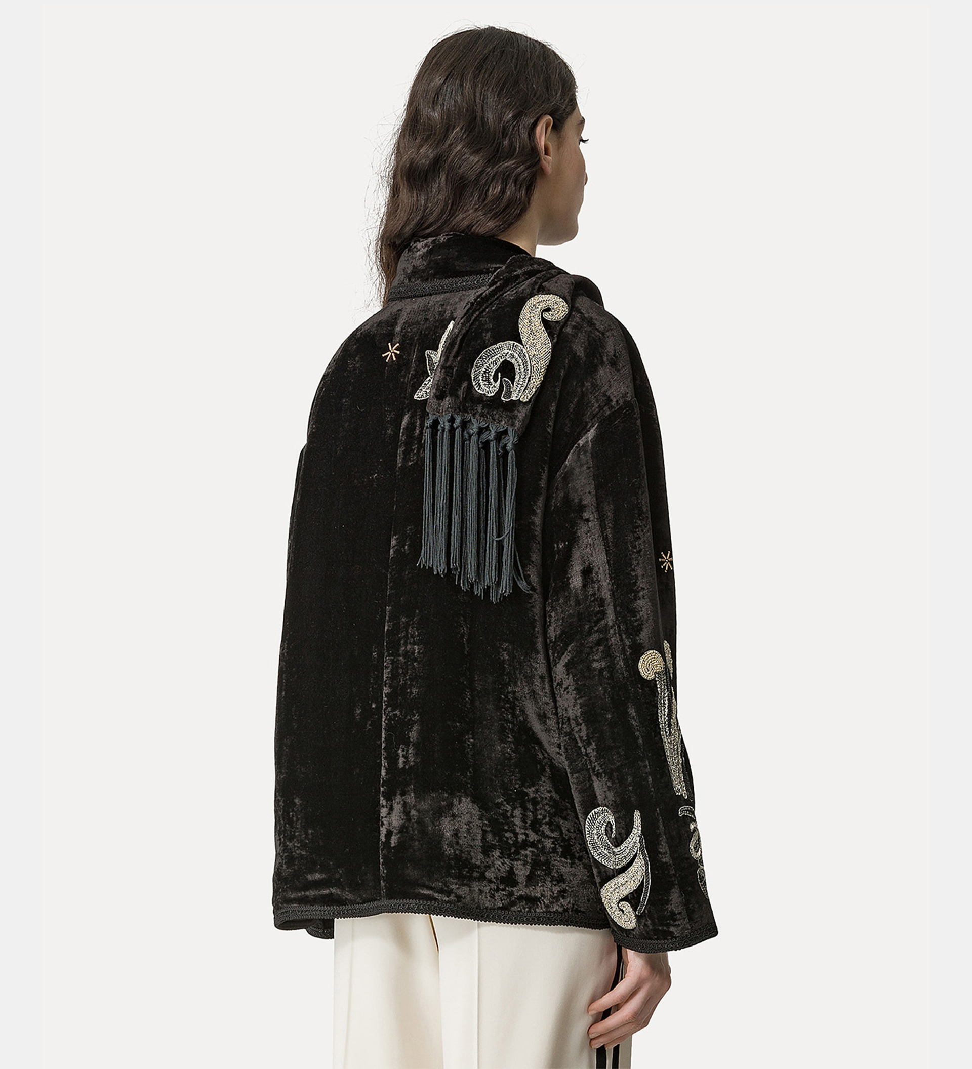 “frangipane gardens” velvet jacket | forte_forte