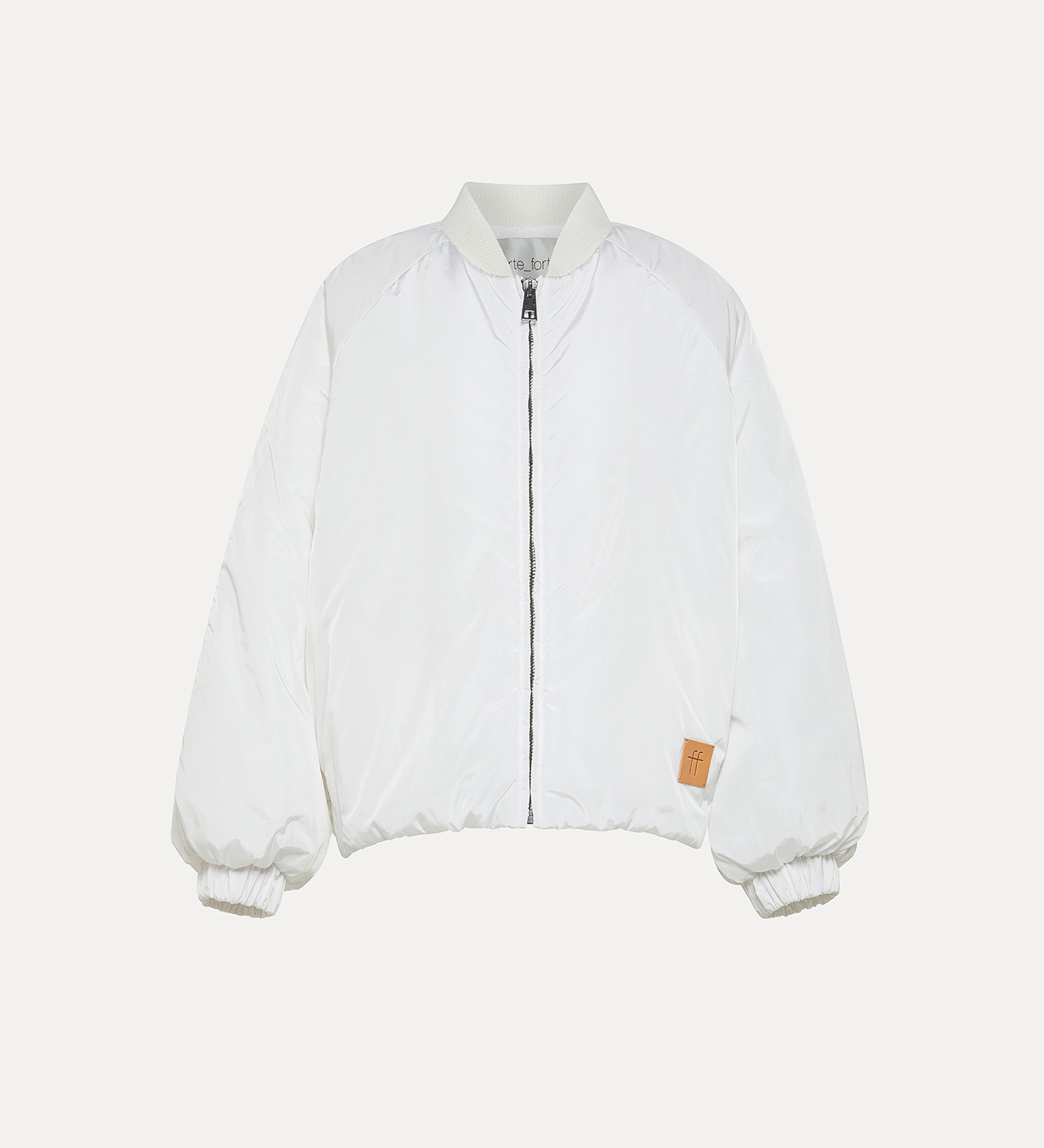 padded nylon bomber jacket | forte_forte