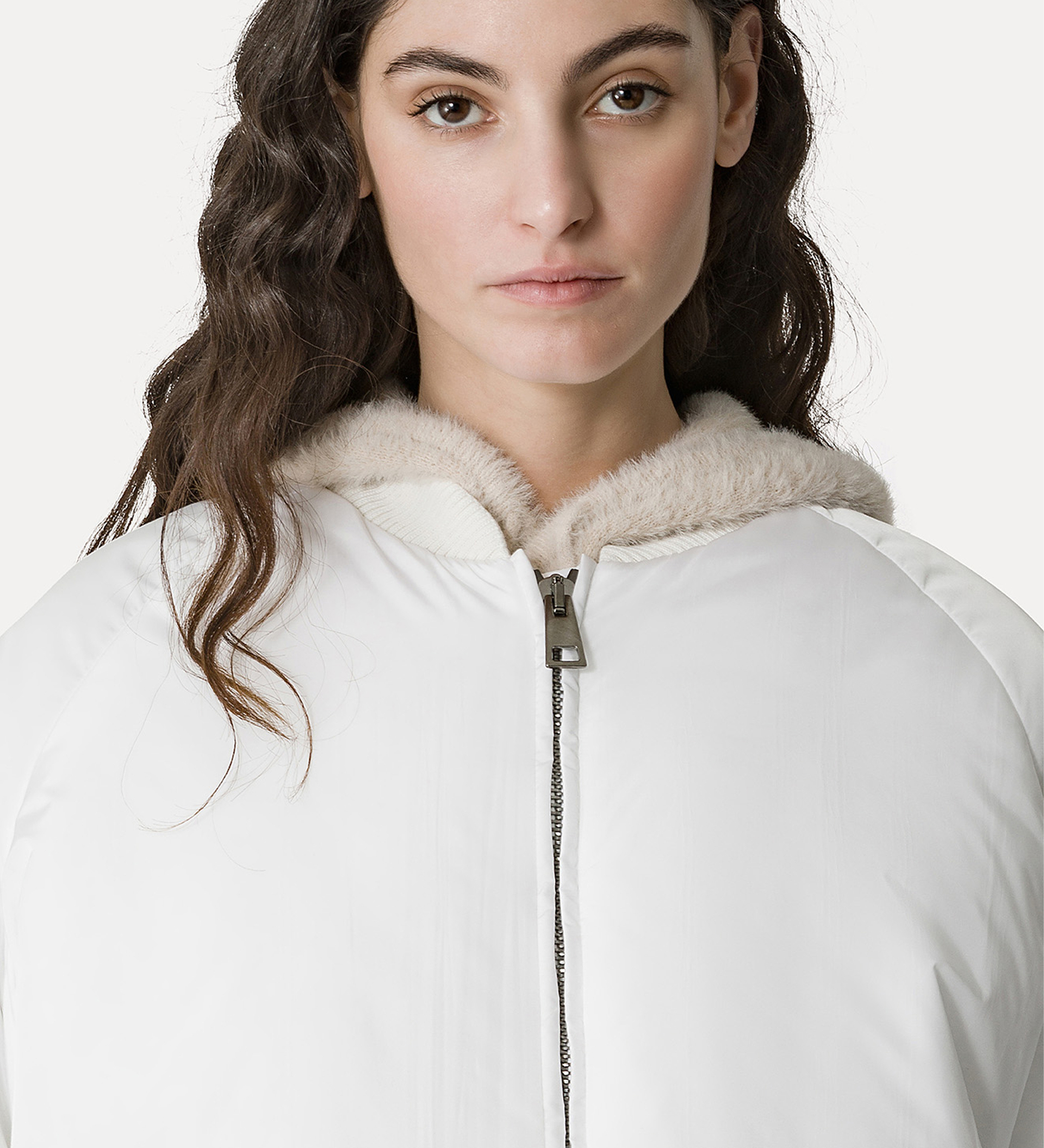 padded nylon bomber jacket | forte_forte