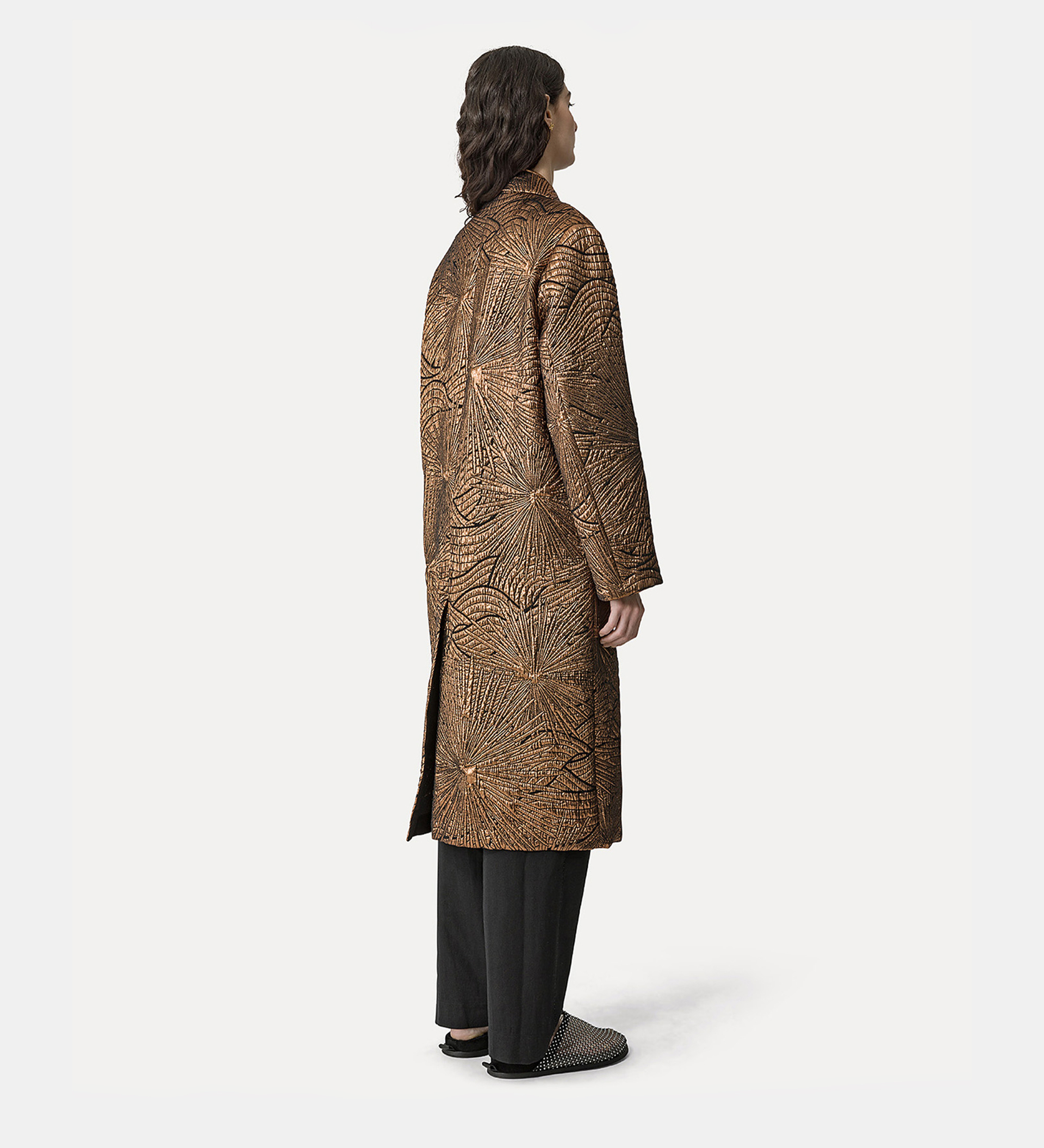 “golden sunrise” jacquard coat | forte_forte