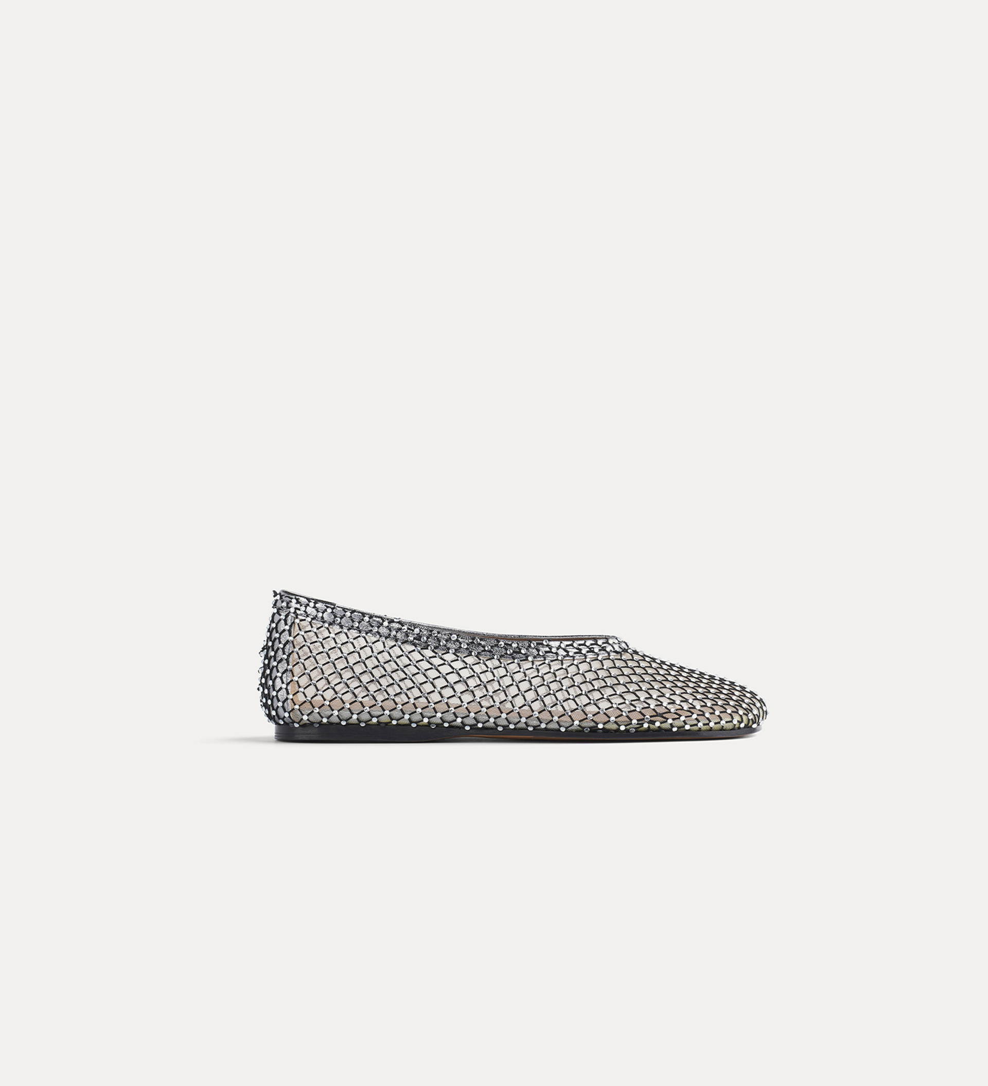 ballerines en résille avec strass | forte_forte