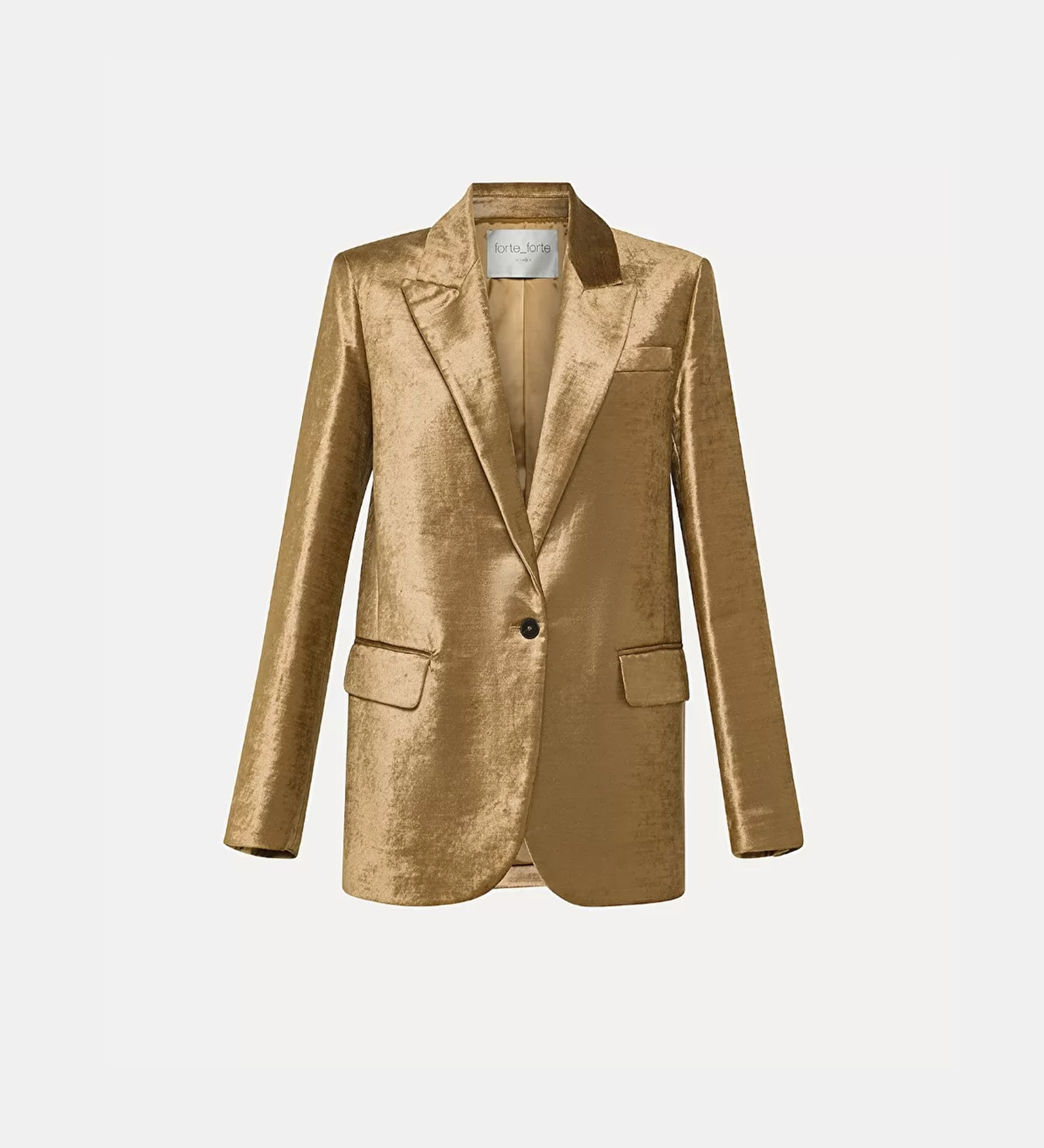 mannish jacket in stretch velvet | forte_forte