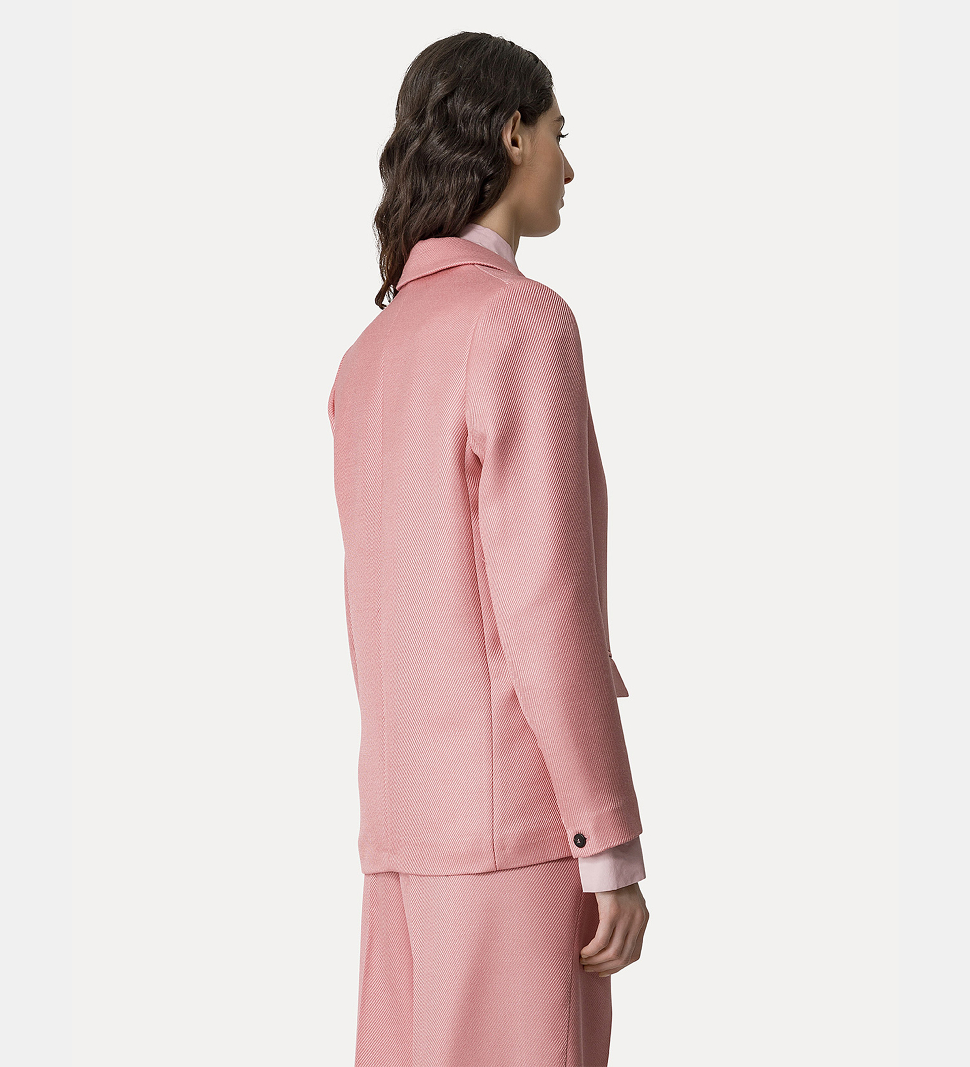 double–breasted jacket in couture twill | forte_forte